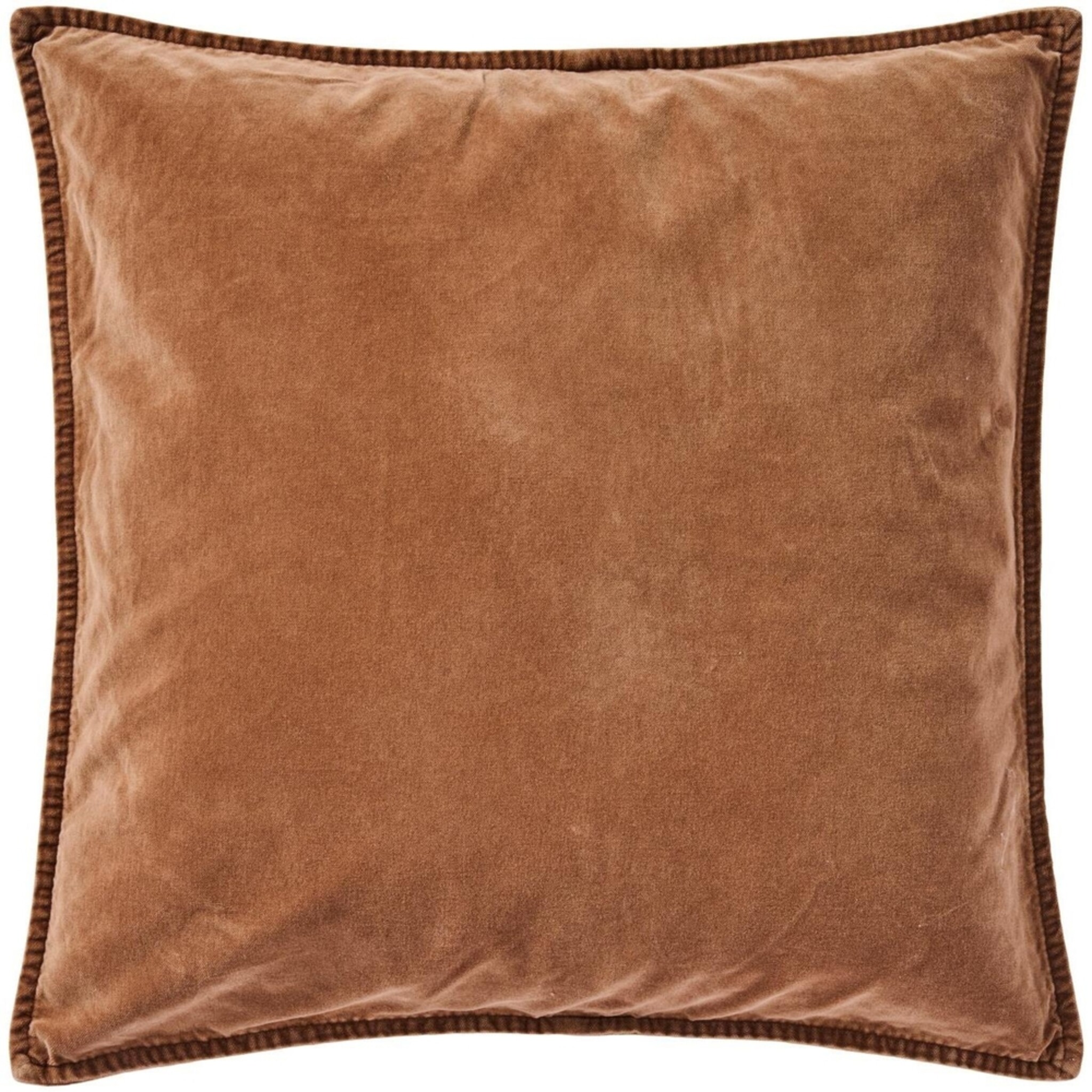 Kissenbezug Velour quadratisch, camel 