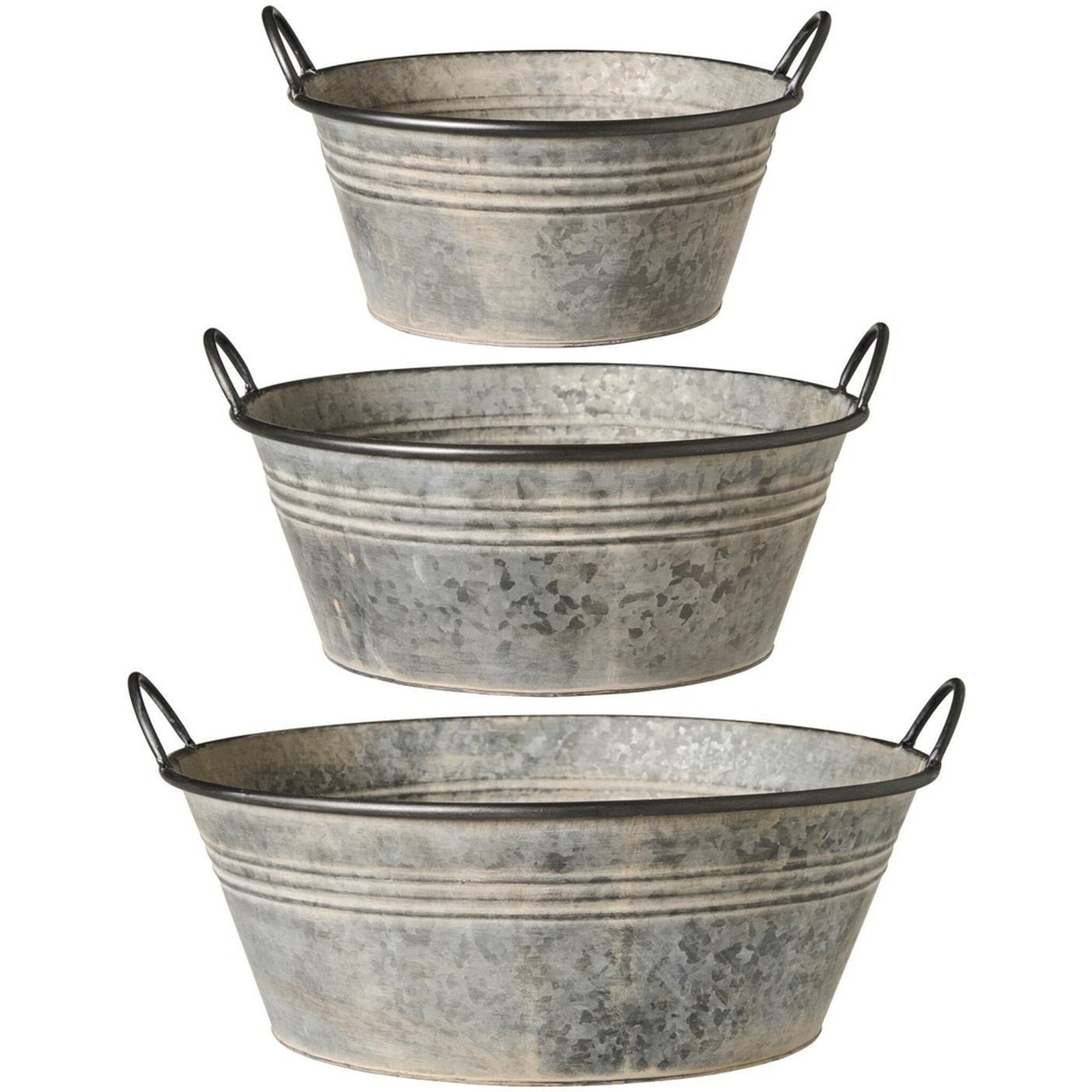 IB Laursen Pflanzkübel-Set Urban Garden 3-teilig