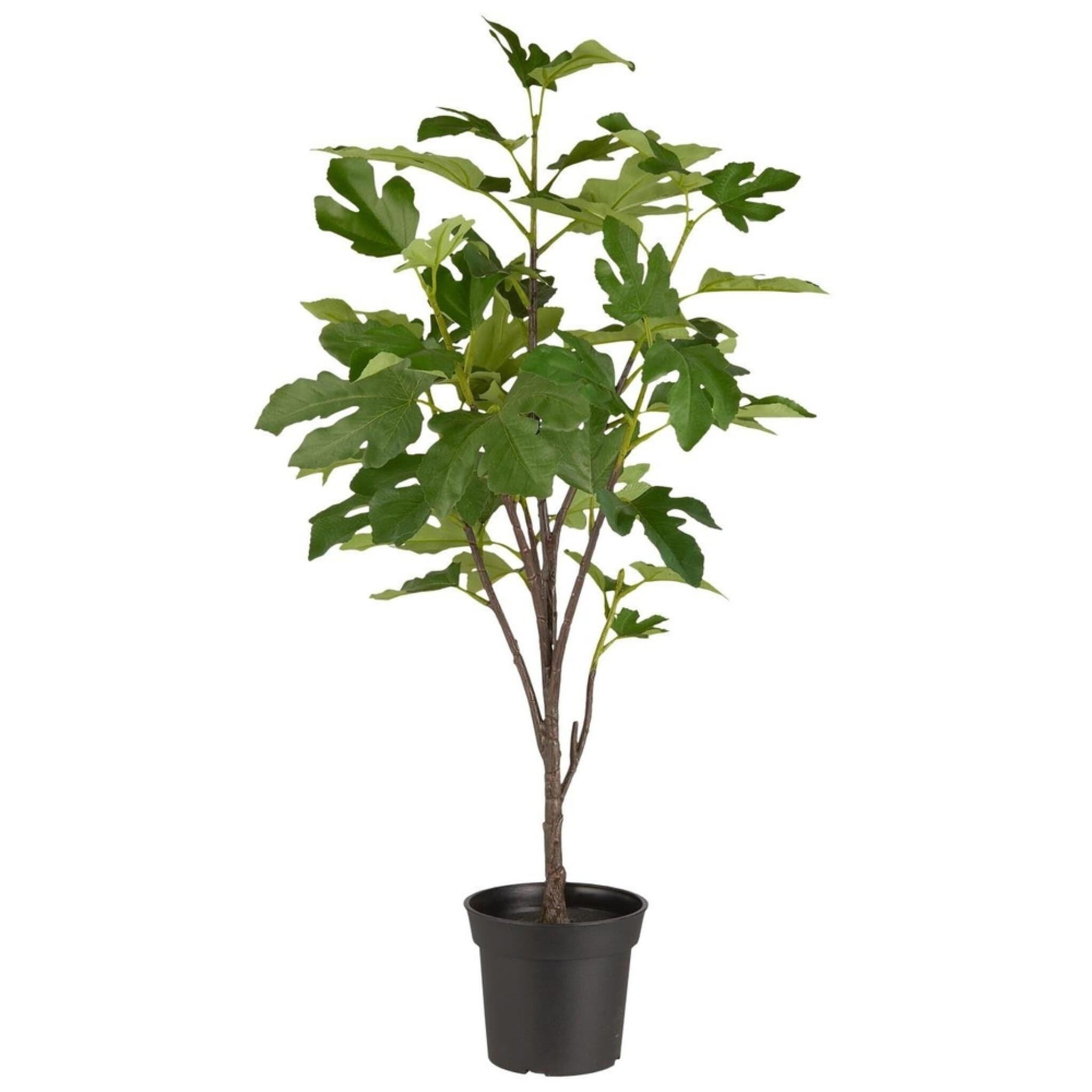Künstlicher Feigenbaum in Topf, grün 