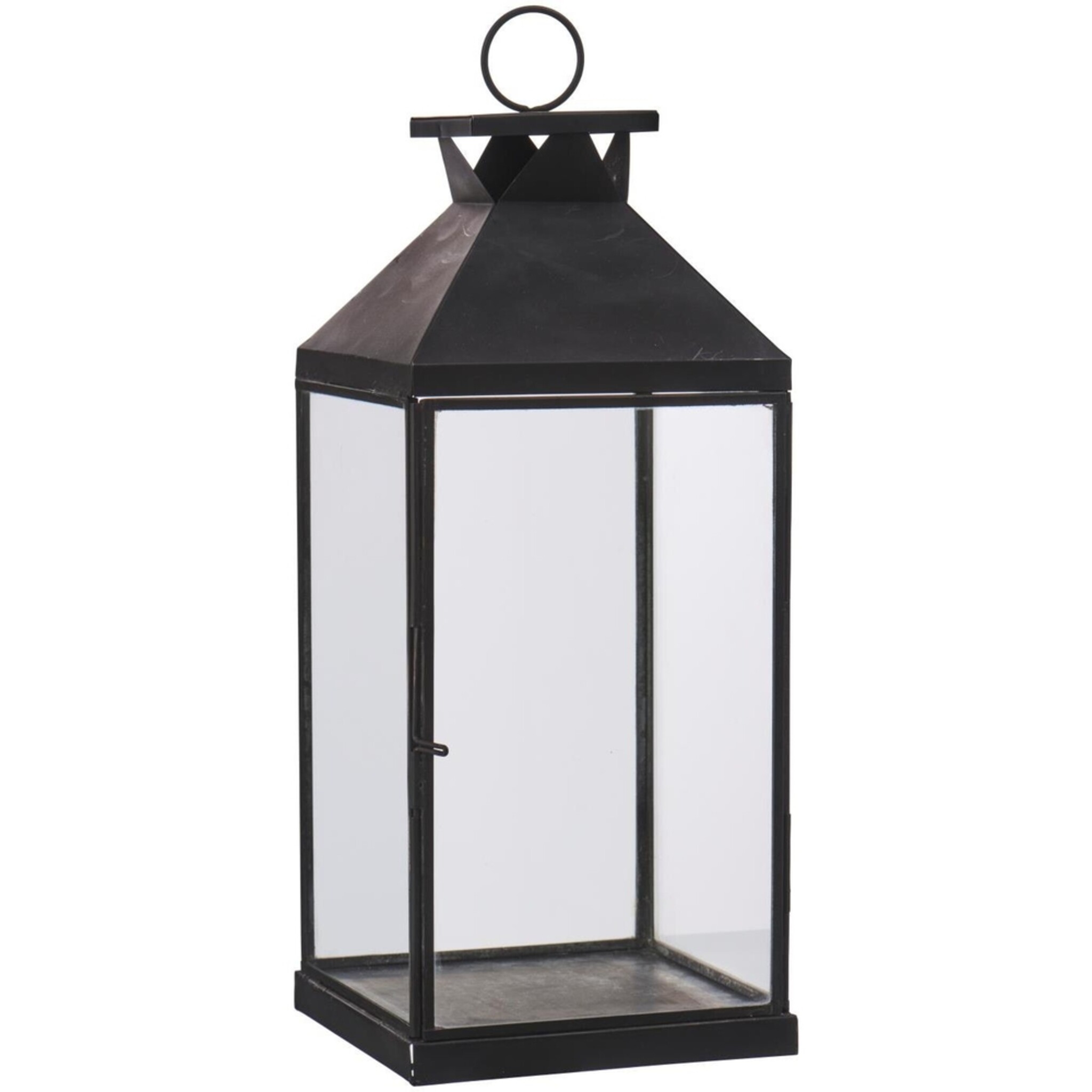 IB Laursen Laterne Metall & Glas – Skandinavischer Landhausstil, schwarz 