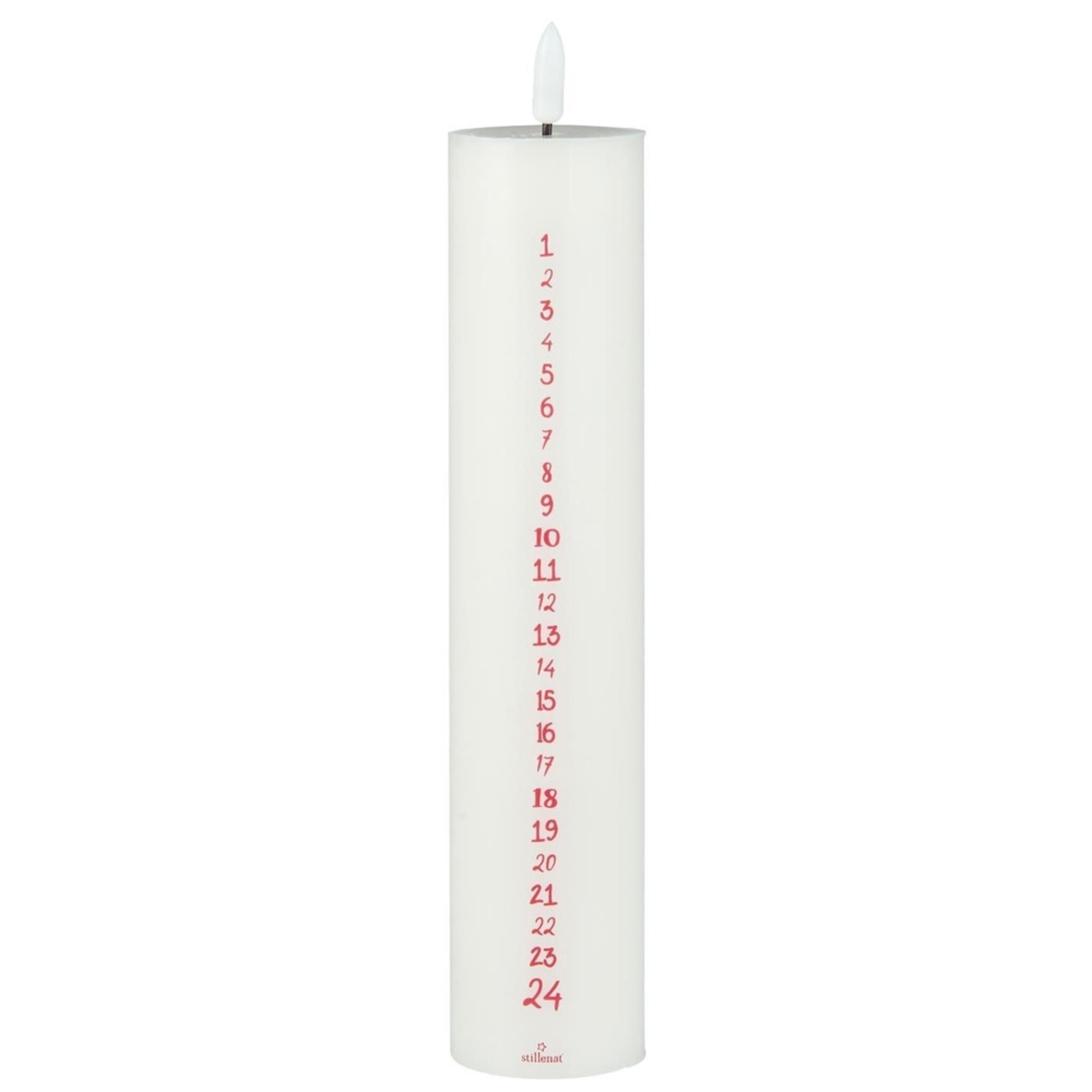 LED Weihnachtskerze 1-24 inkl. Fernbedienung, weiss 