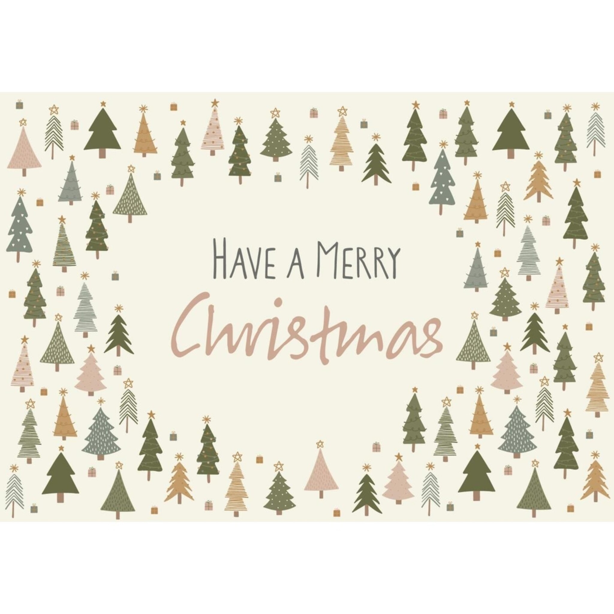 Metallschild Have a Merry Christmas, bunt 