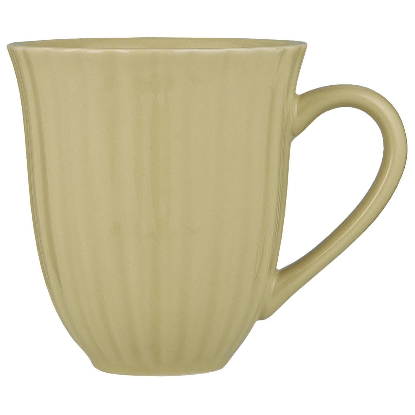 Mynte Becher mit Rillen, wheat straw 