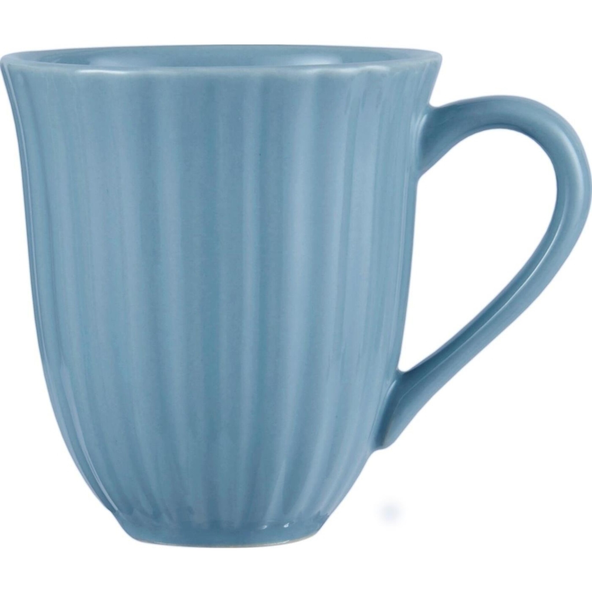 Mynte Becher mit Rillen, blue bell 