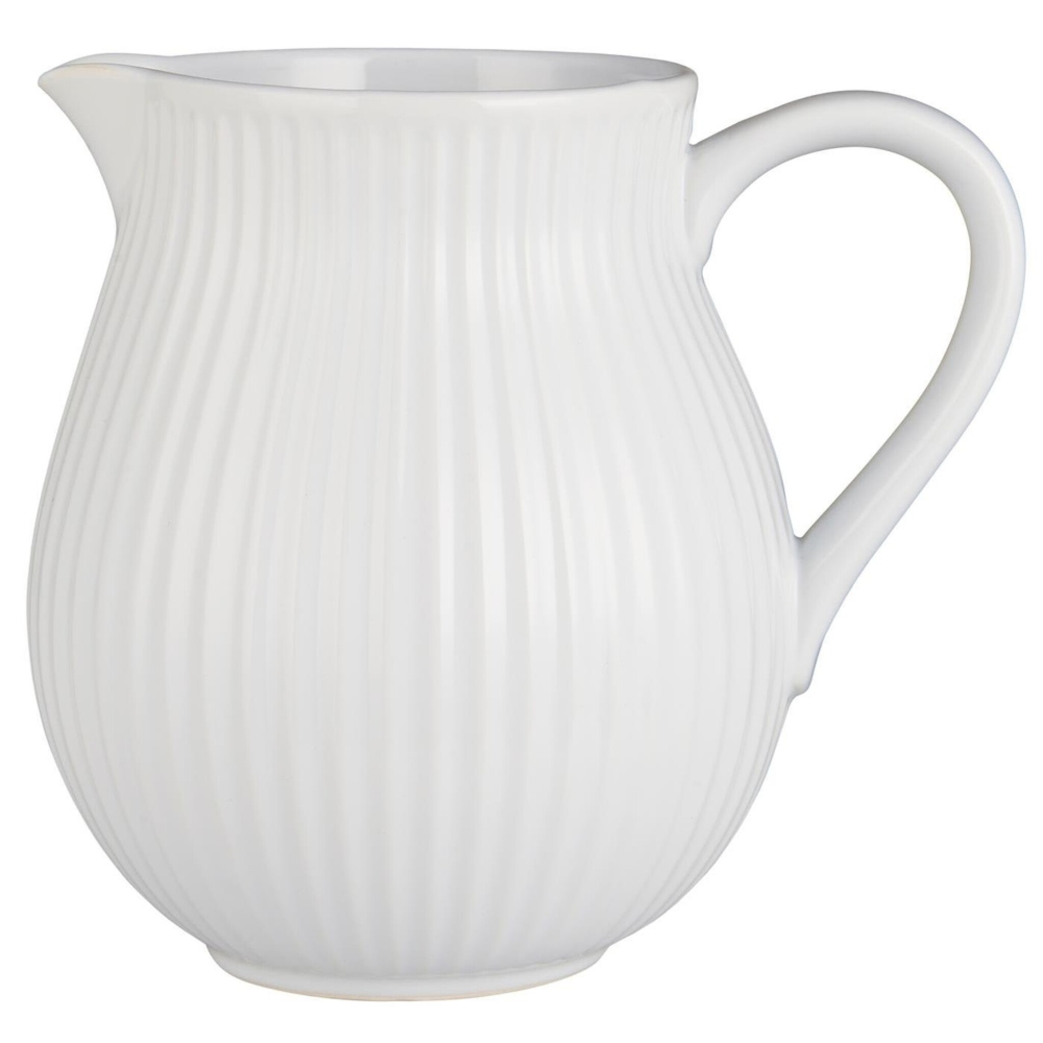 IB Laursen Mynte Kanne 2,0 Ltr Steingut Krug, pure white 