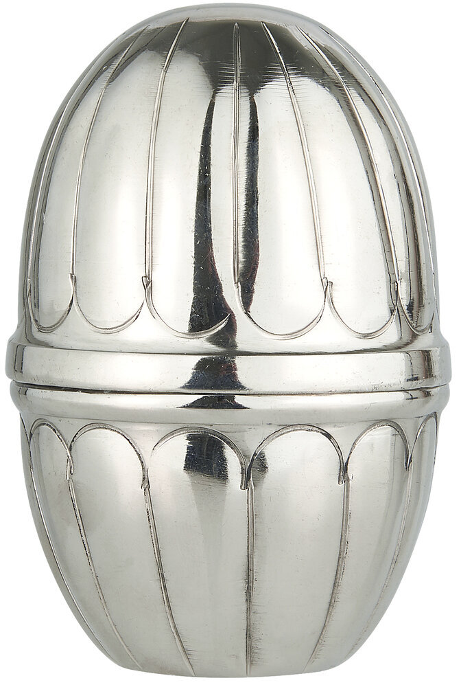 Osterei Kalinka aus Aluminium, silber 