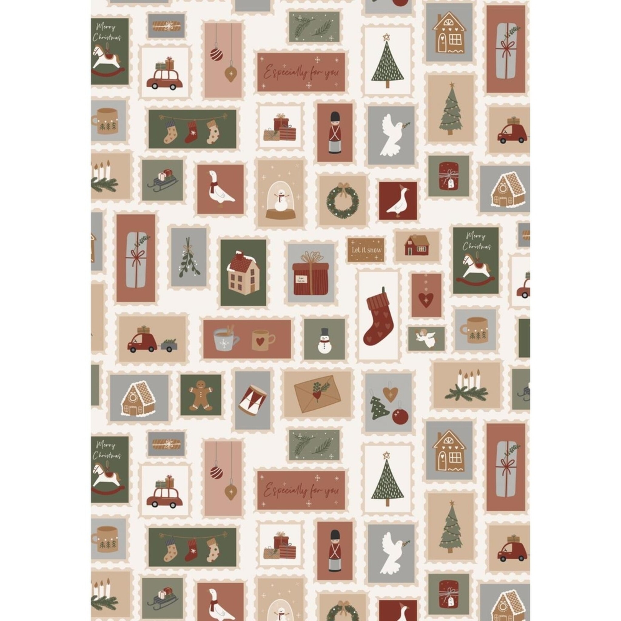 Papierrolle Weihnachtsbriefmarken, diverse 