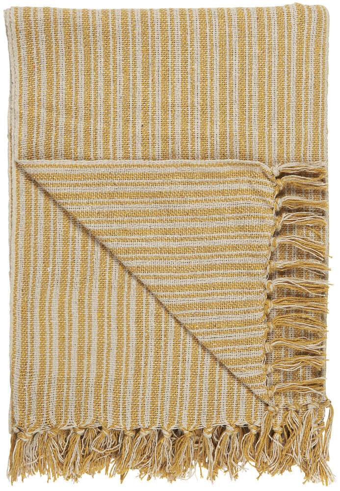 Plaid mit Streifenmuster, gelb 