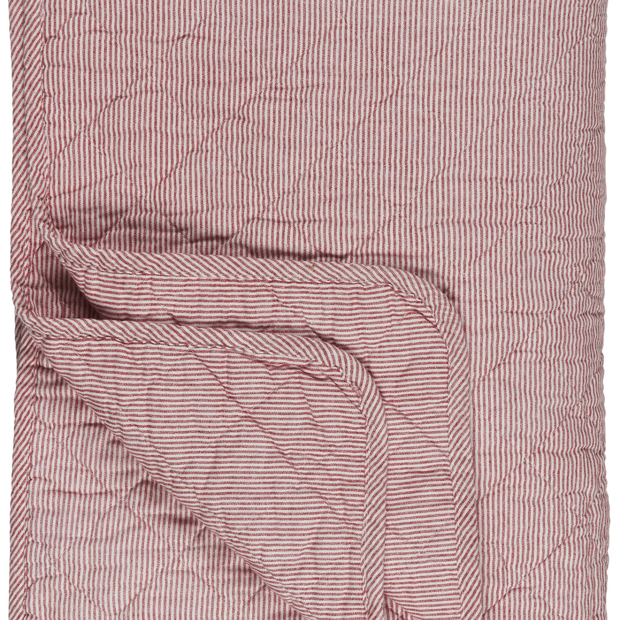Quilt gestreift, rot 