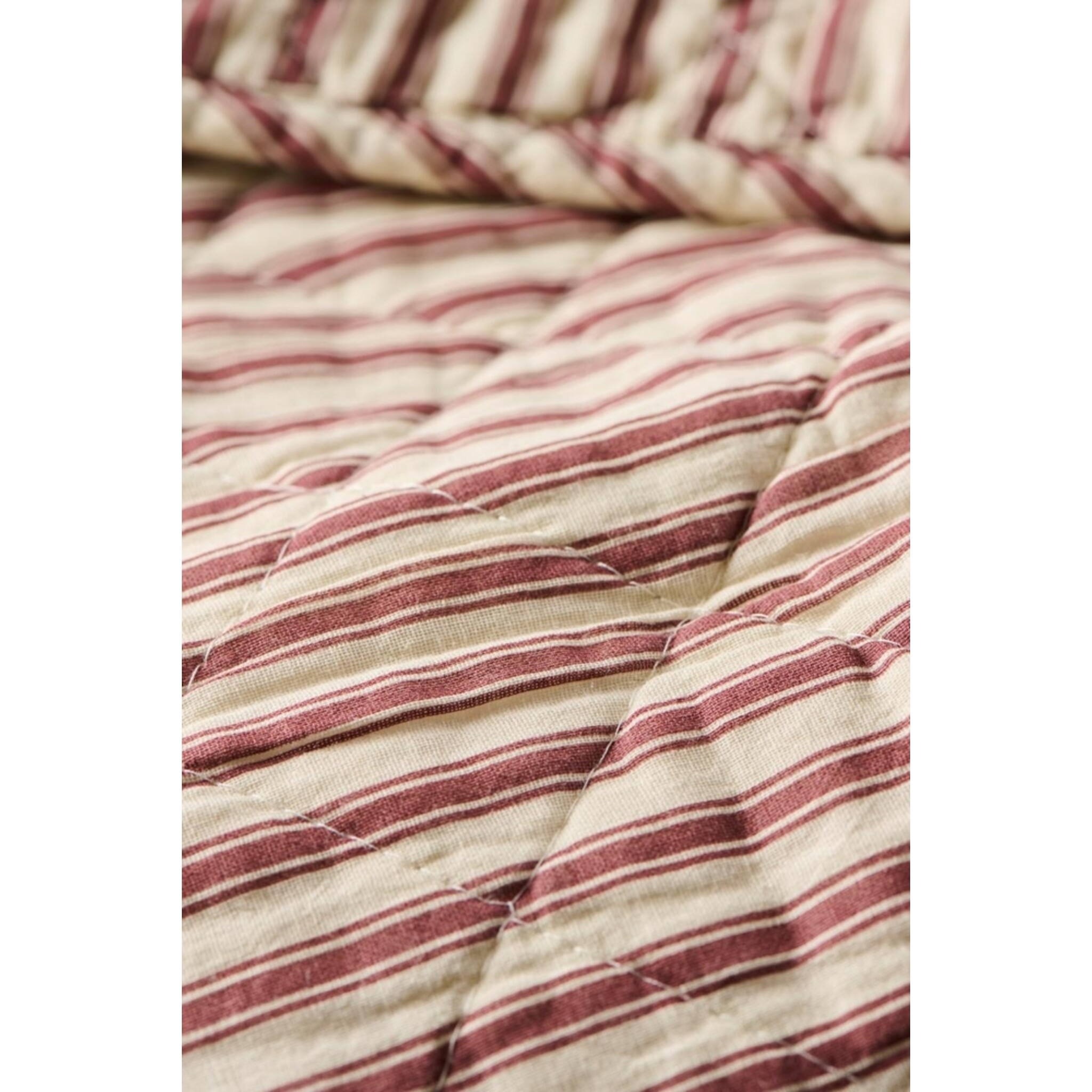 Quilt Sand mit Streifen, dusty plum 