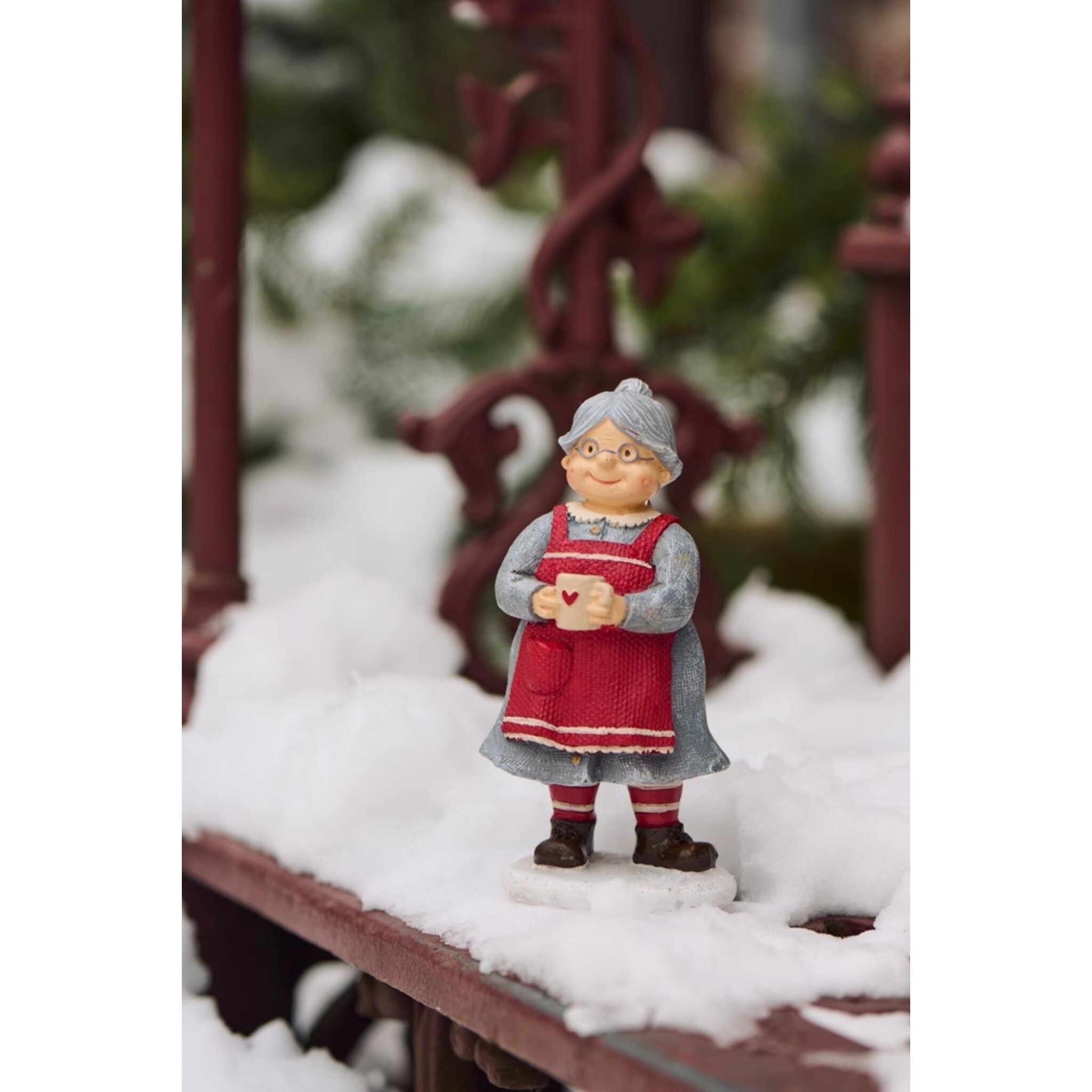 Ribenisserne Frau Weihnachtsmann, rot 