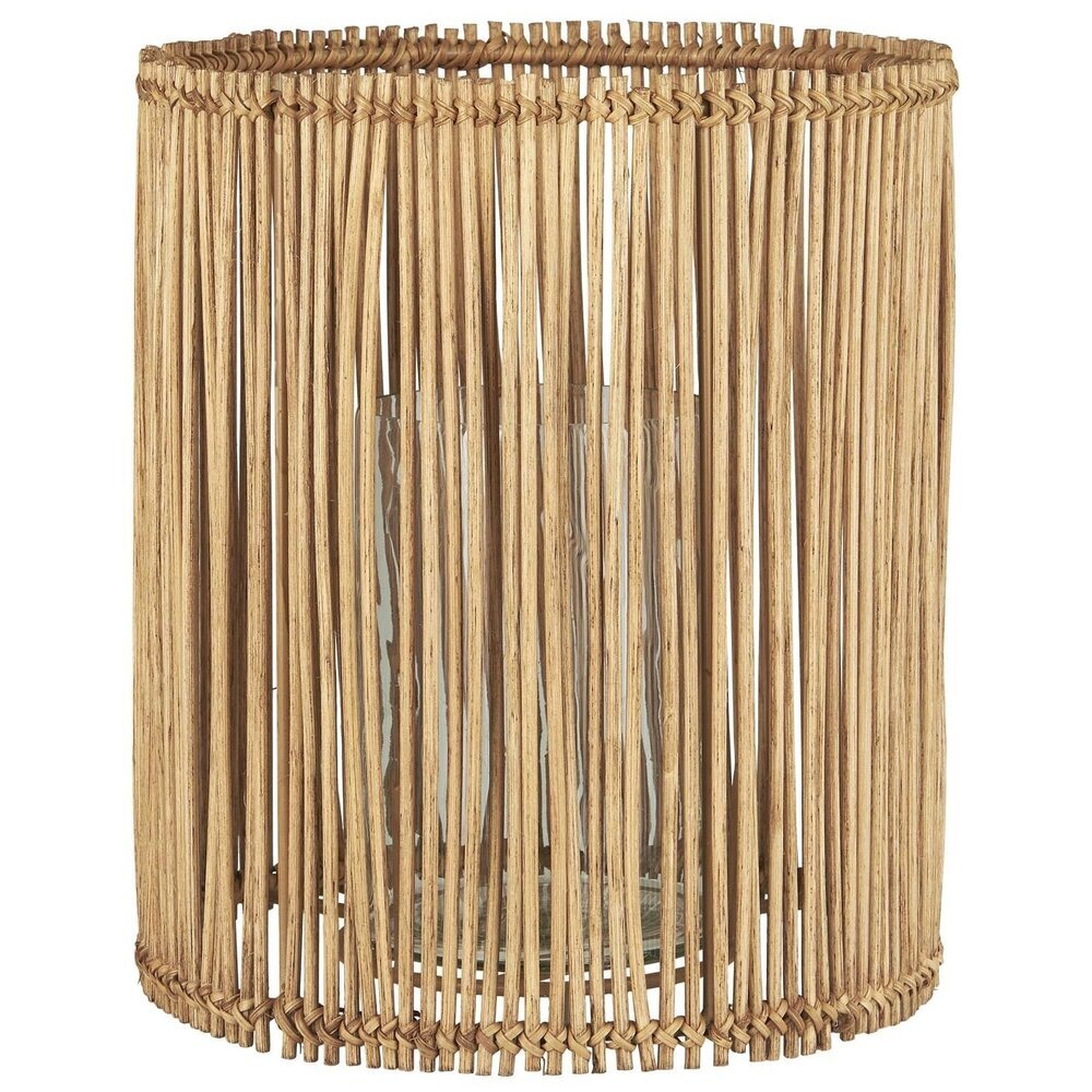 Runder Kerzenhalter Rattan, natur 