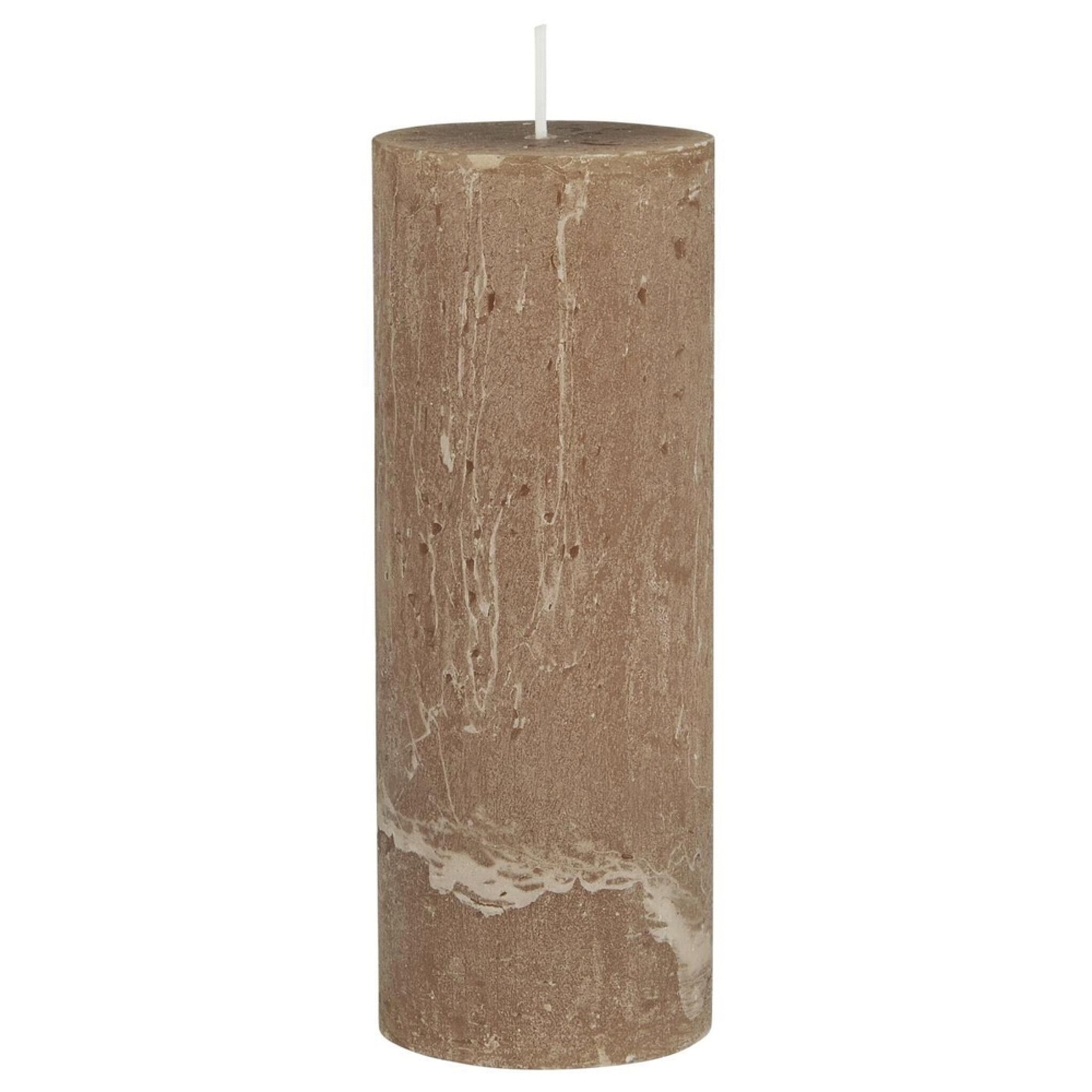 Rustikale Kerze Stumpenkerze Ø 6,8 cm, honey Höhe 18, Ø 6.8 cm
