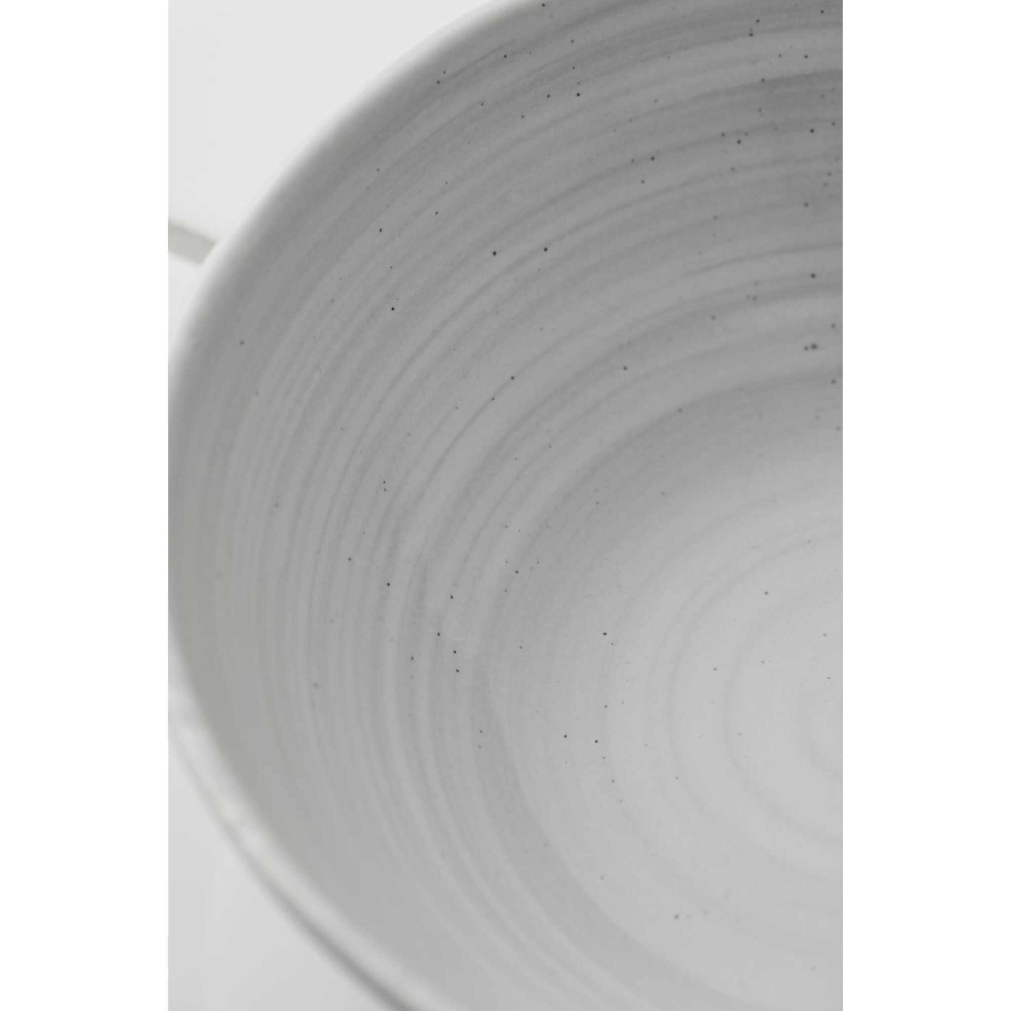 Steingut-Schale Grey Waves, grau 