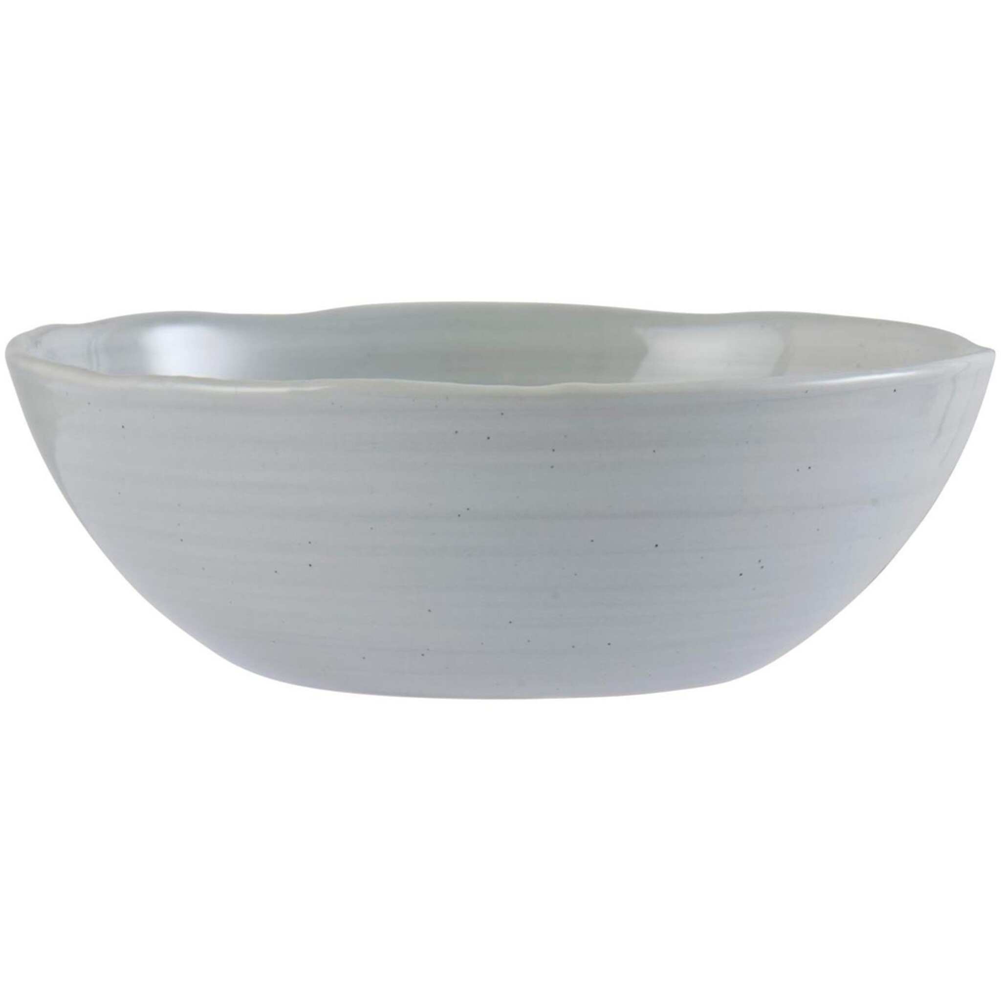 Steingut-Schale Grey Waves, grau 