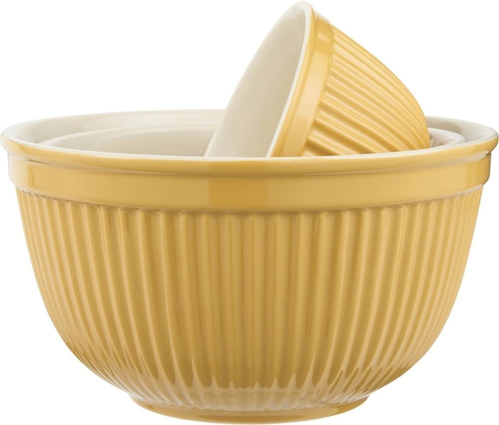 Schalensatz 3er Set Mynte, mustard 