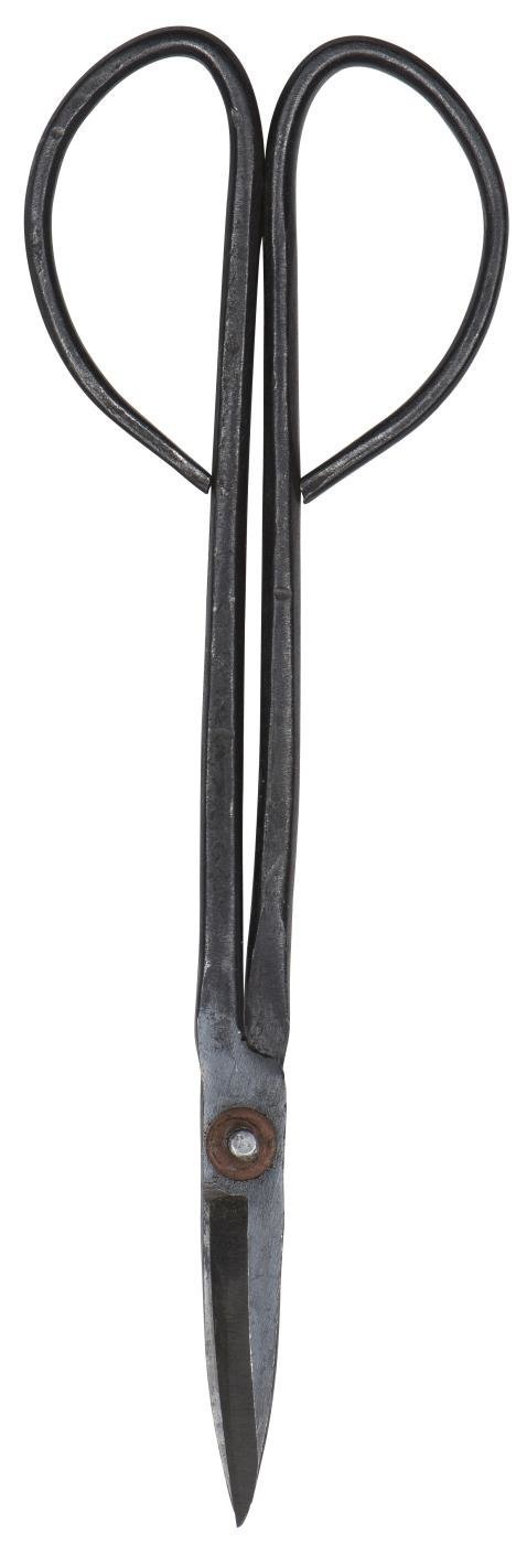 IB Laursen Schere aus Metall, schwarz Lang 20x6,5cm