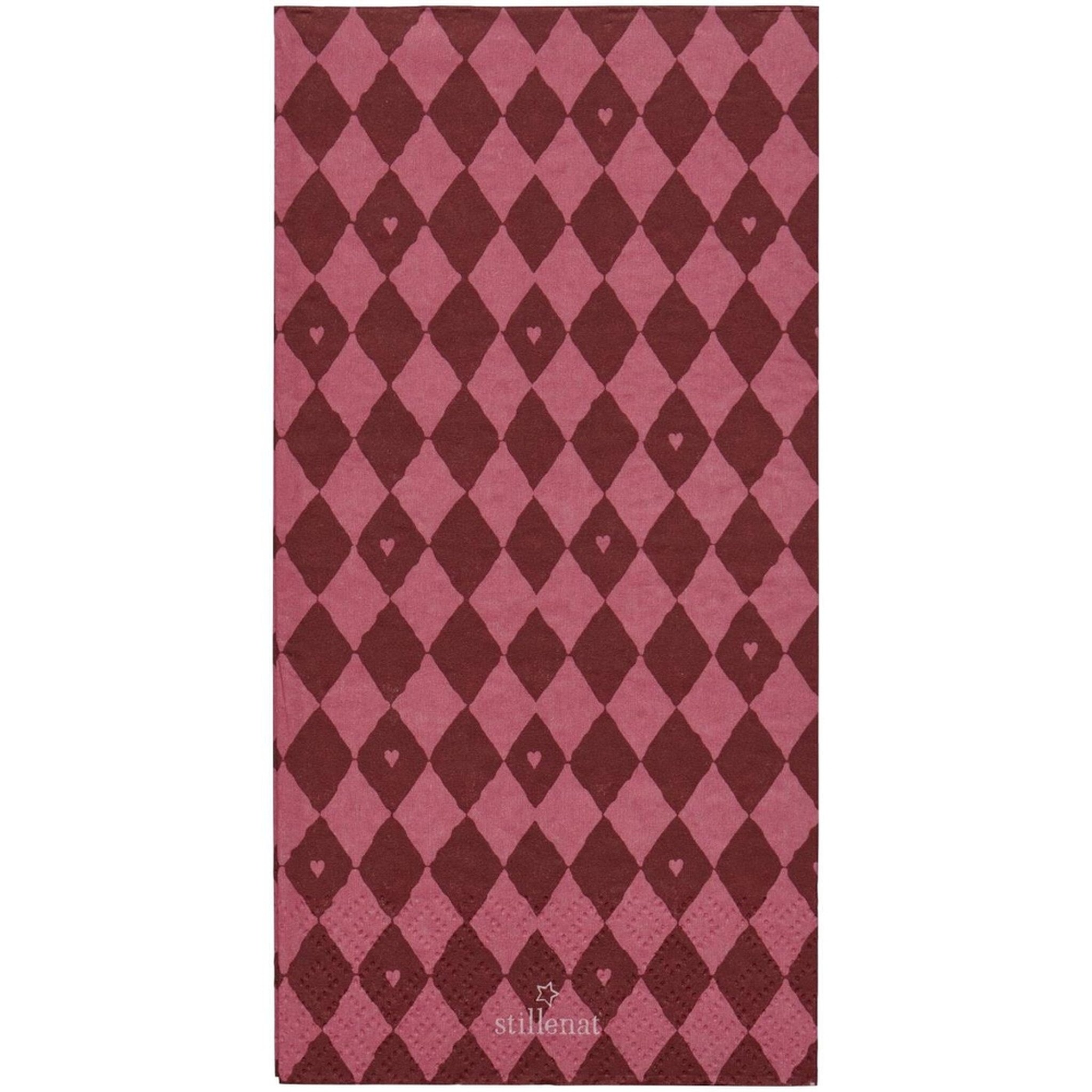 Papierservietten Stillenat Harlekin mit Herzen