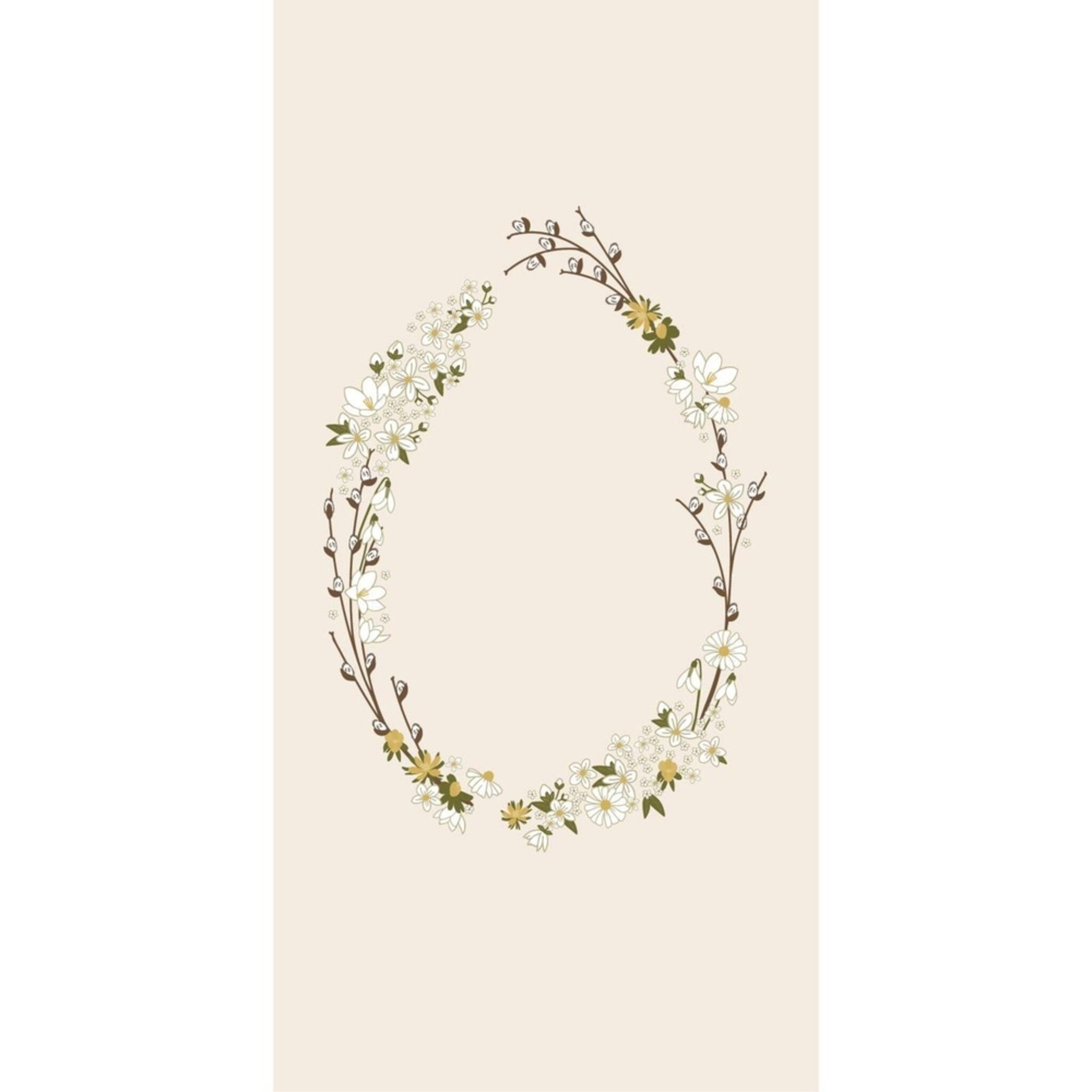 Serviette Ostermotiv 16er-Set, creme 