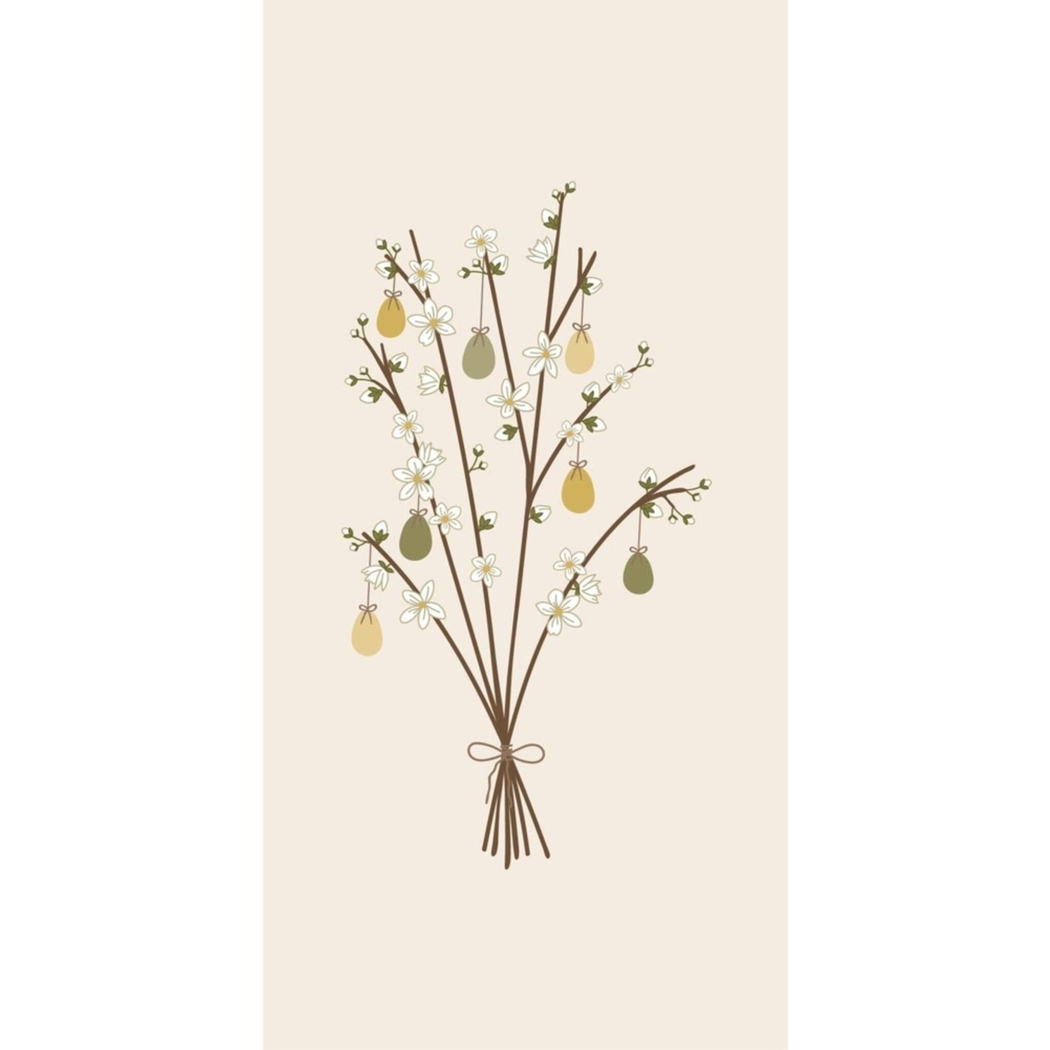 Serviette Ostermotiv 16er-Set, creme 