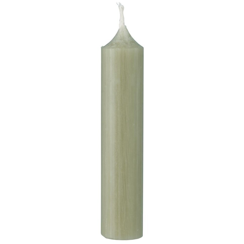 Rustikale Stabkerze 11 cm | Ø 2,2 cm, khaki 
