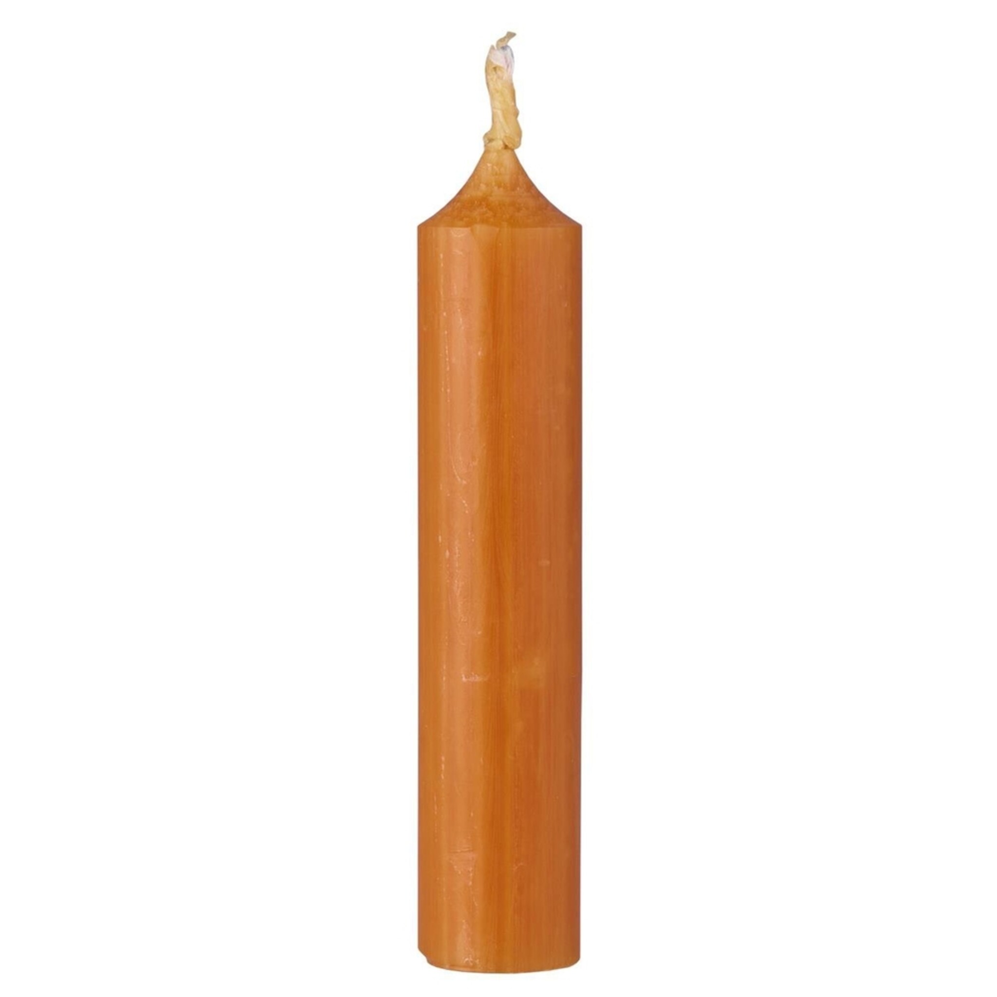 Rustikale Stabkerze 11 cm | Ø 2,2 cm, karamell 