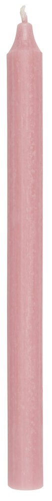 Rustikale Stabkerze 29 cm | Ø 2,2 cm, rose 