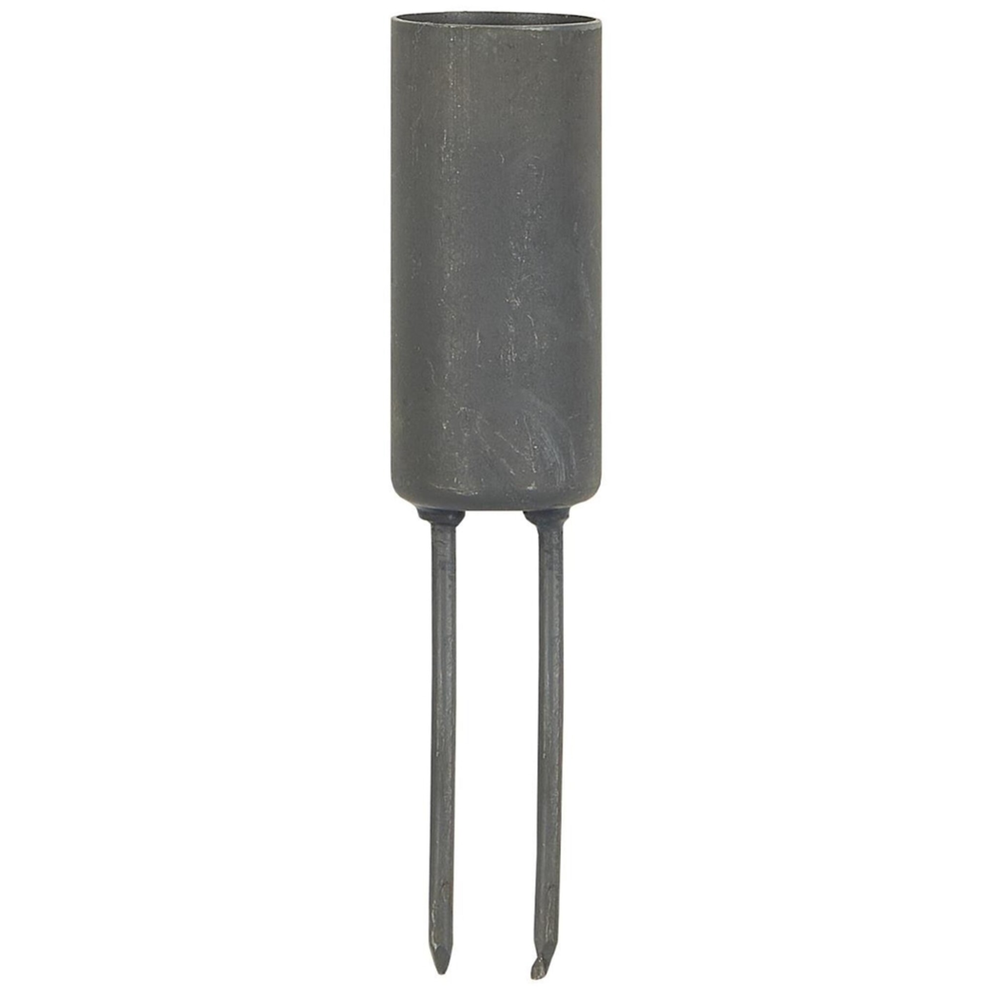 Stabkerzenhalter hoch mit Spieß für 2,2 cm Kerze, zink 