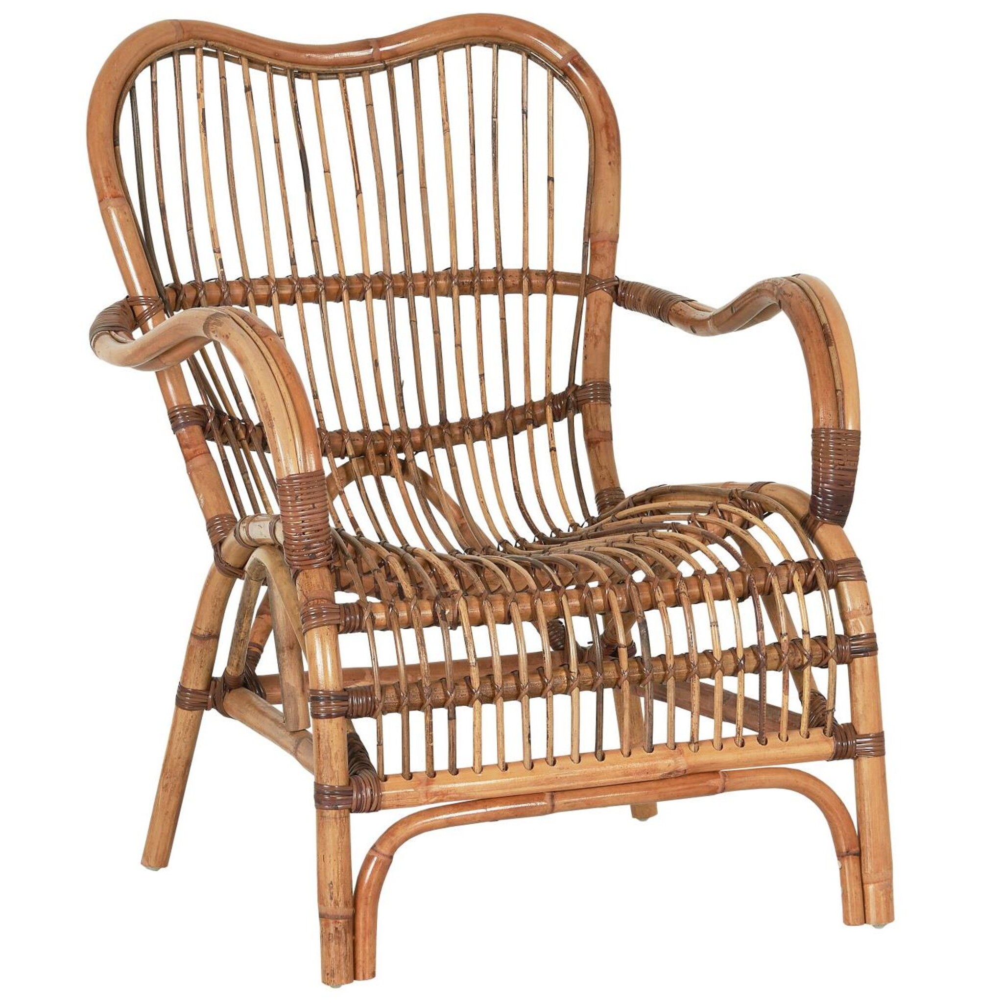 IB Laursen Stuhl Sessel Rattan, braun 