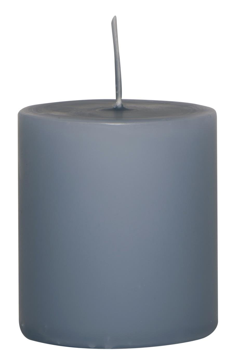 IB Laursen Stumpenkerze, taubenblau Höhe 7,00 cm, Ø 6,00 cm