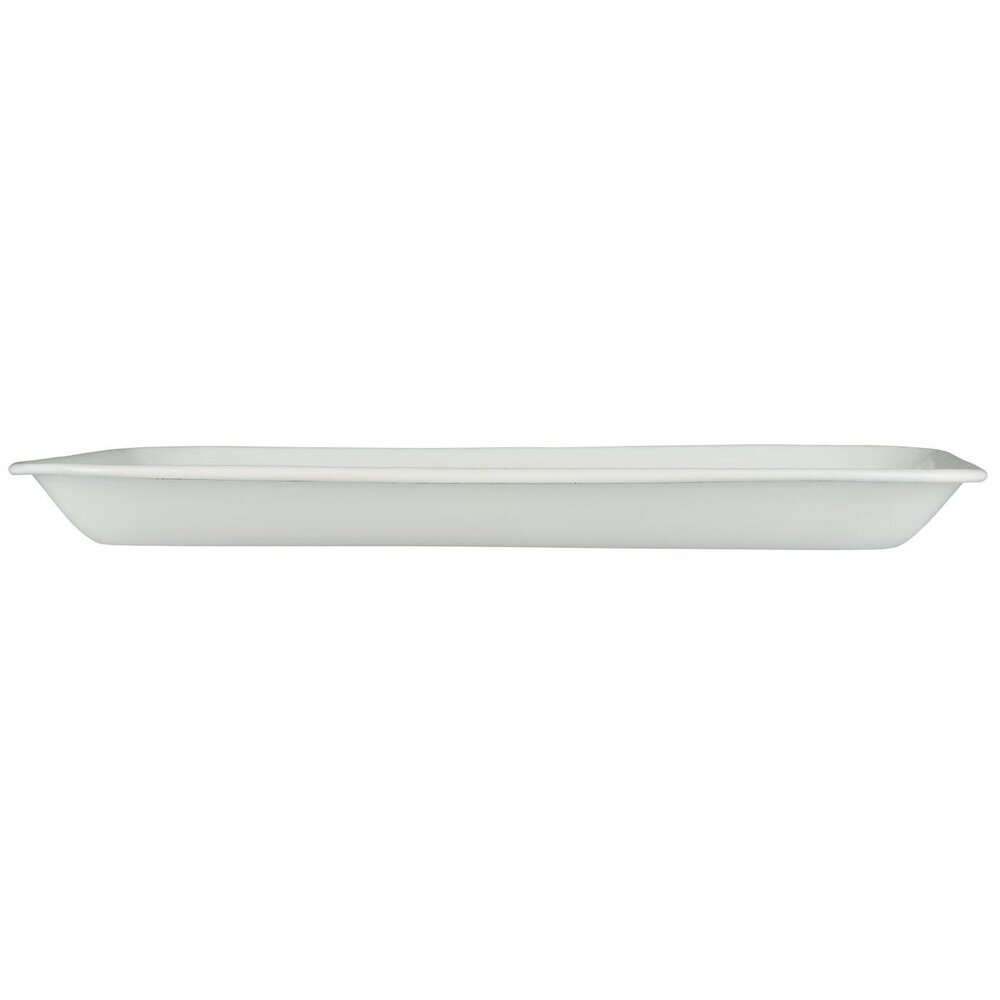 Tablett mit schrägen Kanten Emaille, weiss 