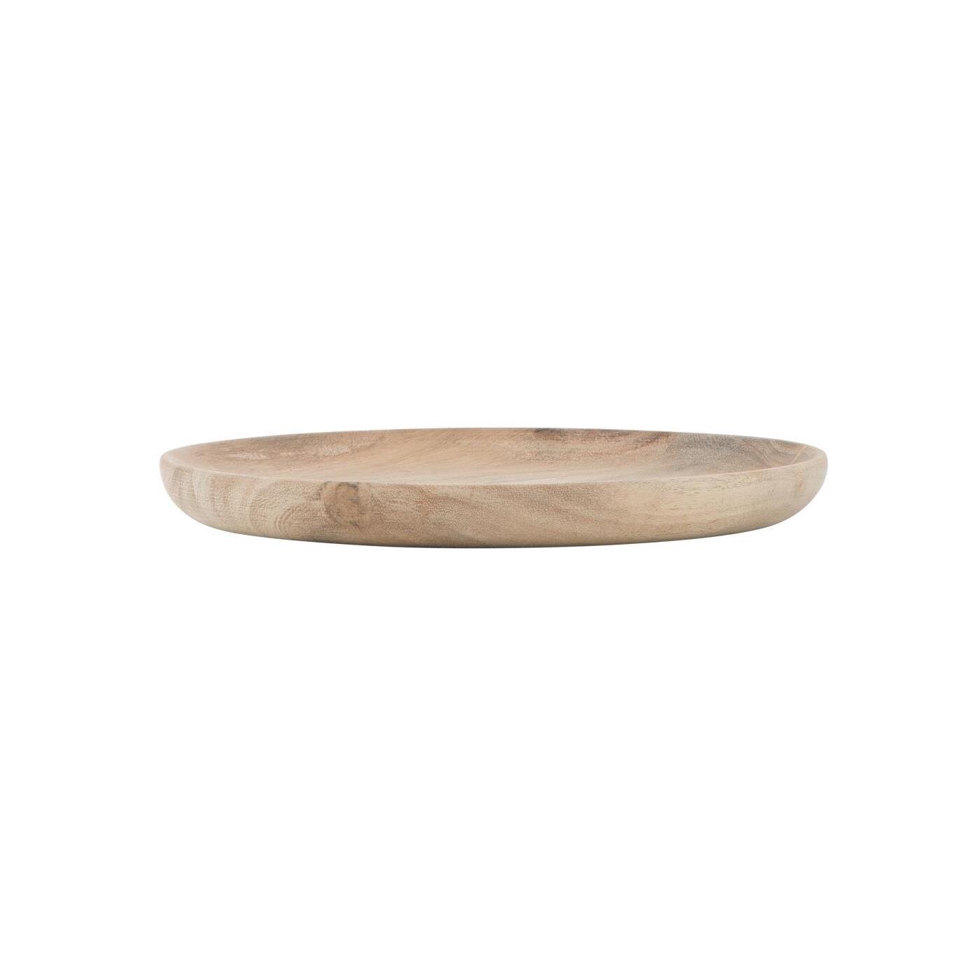 Tablett Teller Akazienholz, natur Ø 20 cm, Höhe 2 cm