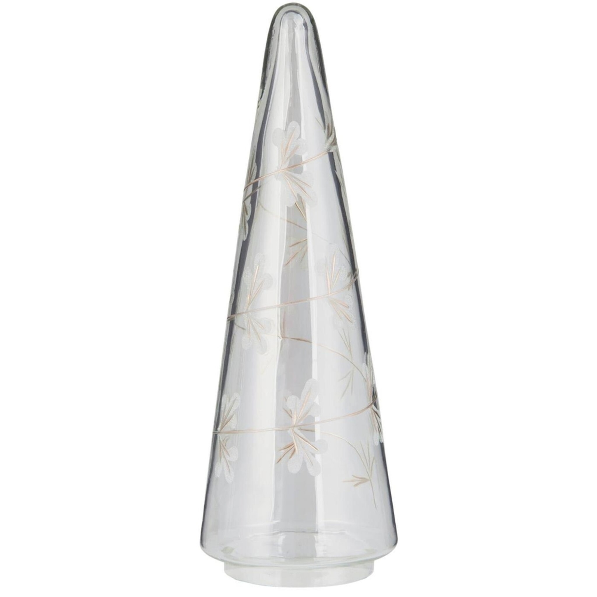 Tannenbaum Aufsteller aus Glas, klar 10 x 28 cm