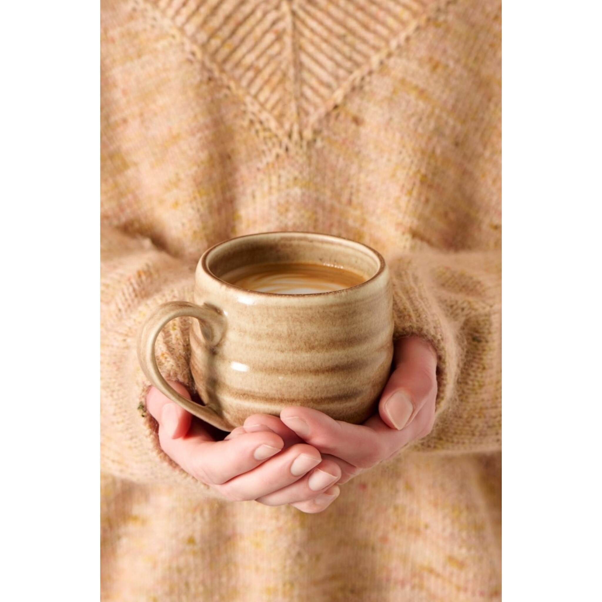 IB Laursen Tasse Allinge mit Henkel, braun 