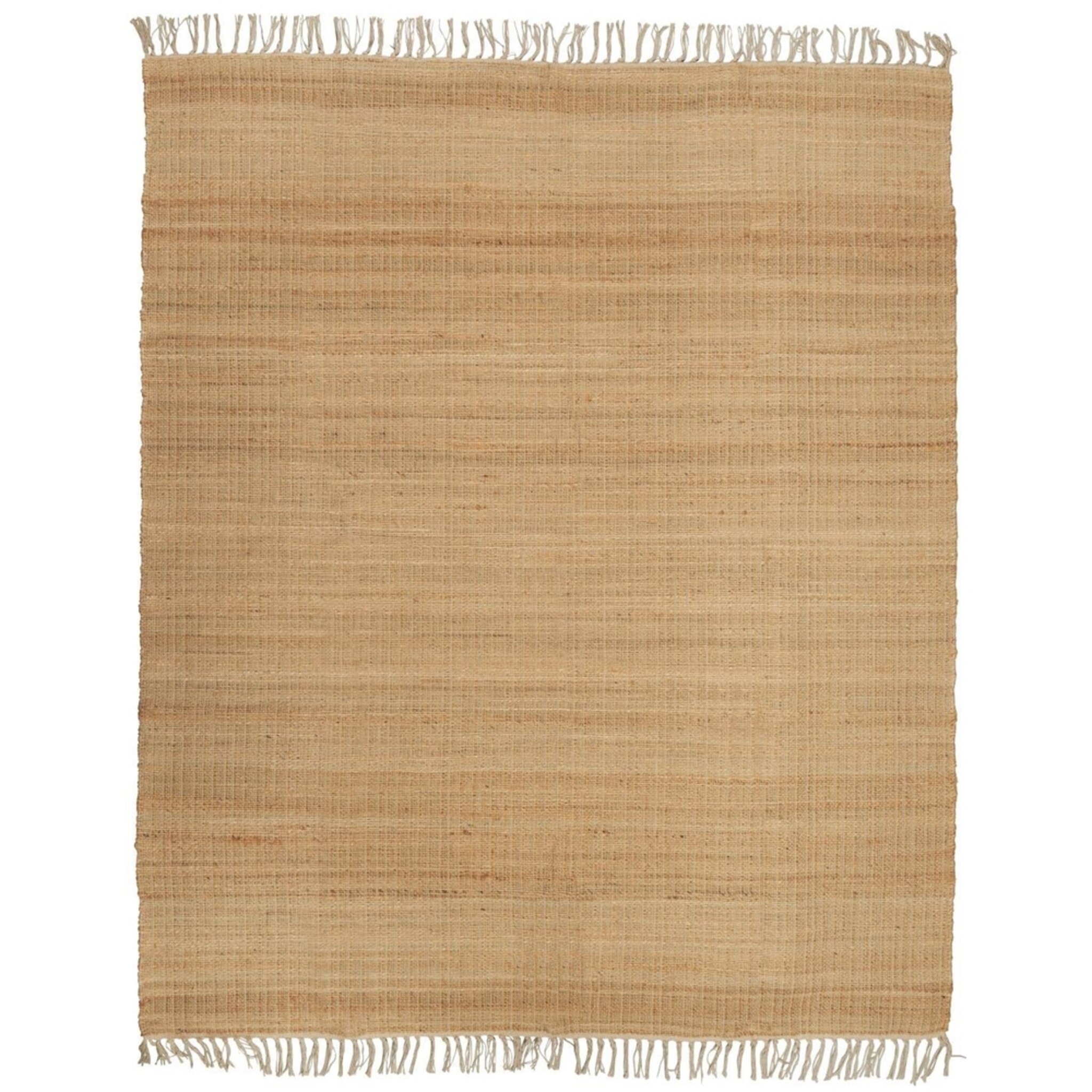 Teppich aus Jute und Baumwolle, natur 