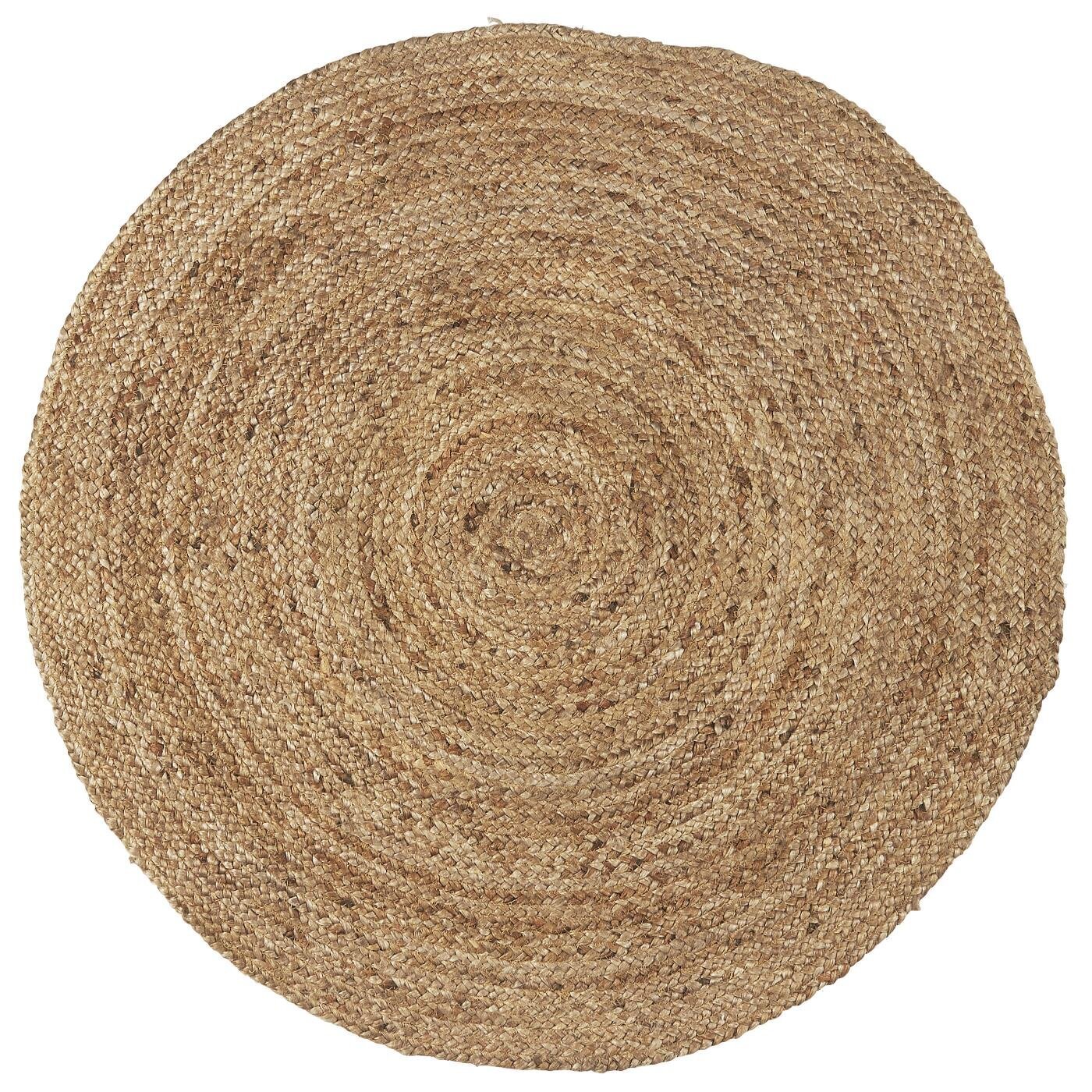 IB Laursen Teppich rund natur Jute, natur Ø 90 cm