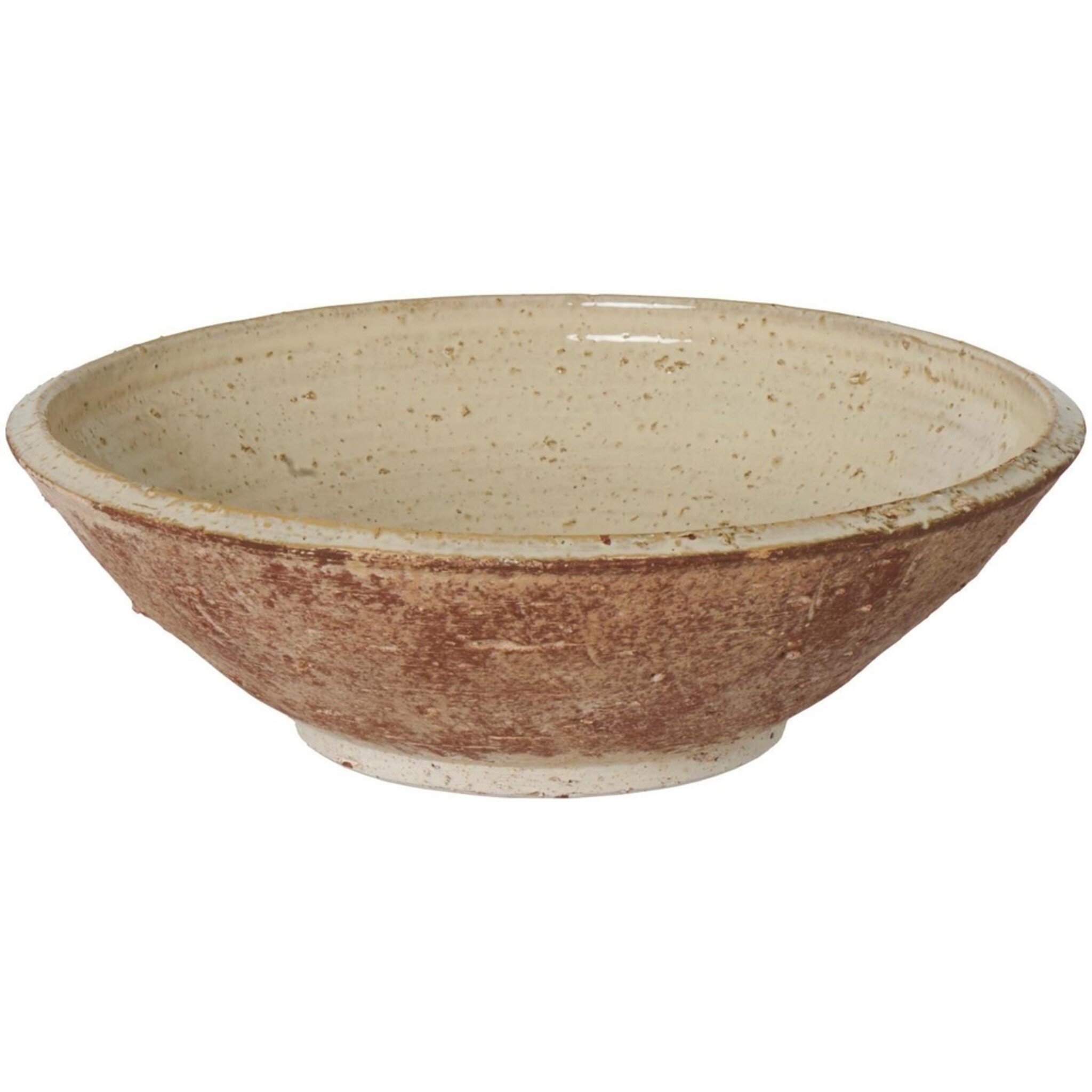 IB Laursen Dekoschale Raw aus Keramik in Creme, natur 