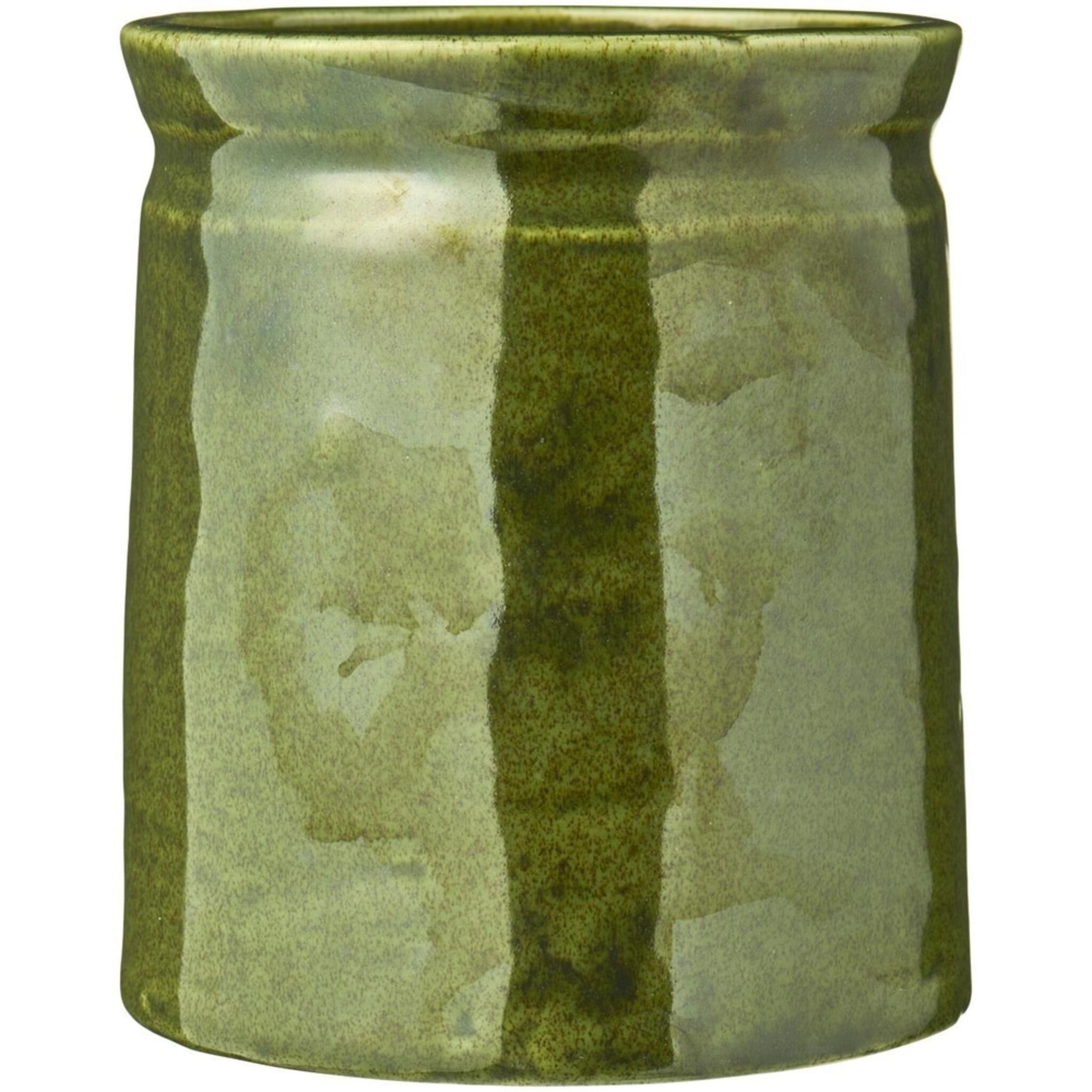 IB Laursen Keramiktopf Distressed, grün 17 cm, Ø 14,8 cm