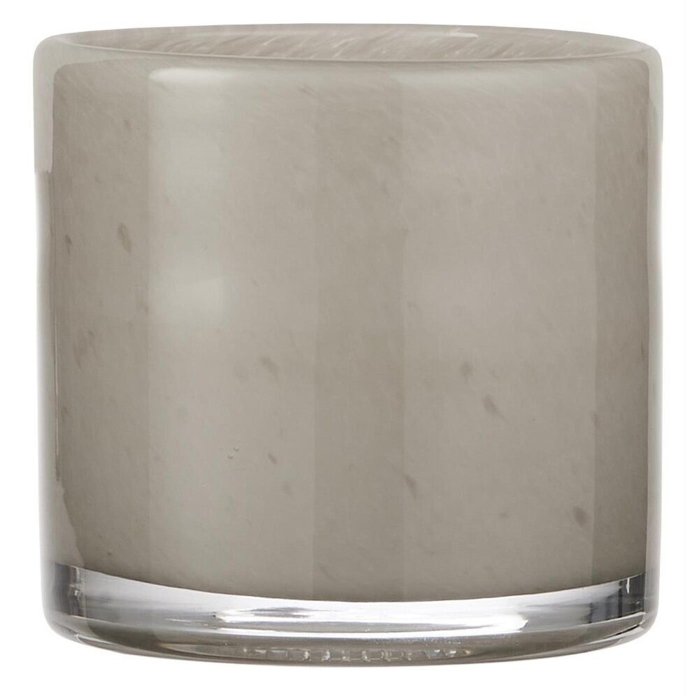 Topf Venecia durchgefärbtes Glas, grau Höhe 10, Ø 10 cm
