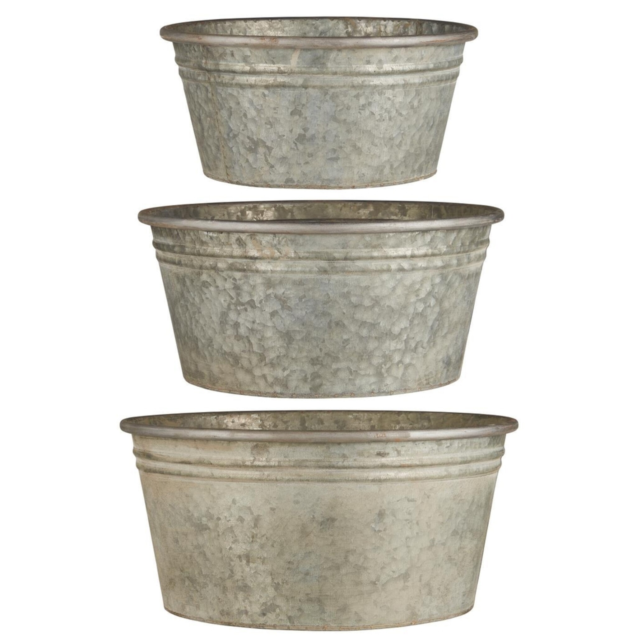 Topfsatz 3er konisch Urban Garden, grau 