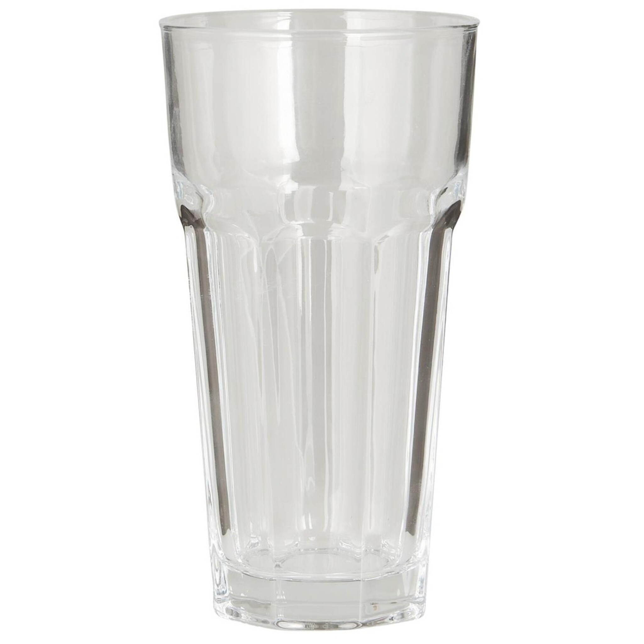 Trinkglas mit Rillen, farblos 470ml, Höhe 16, Ø 8.7 cm