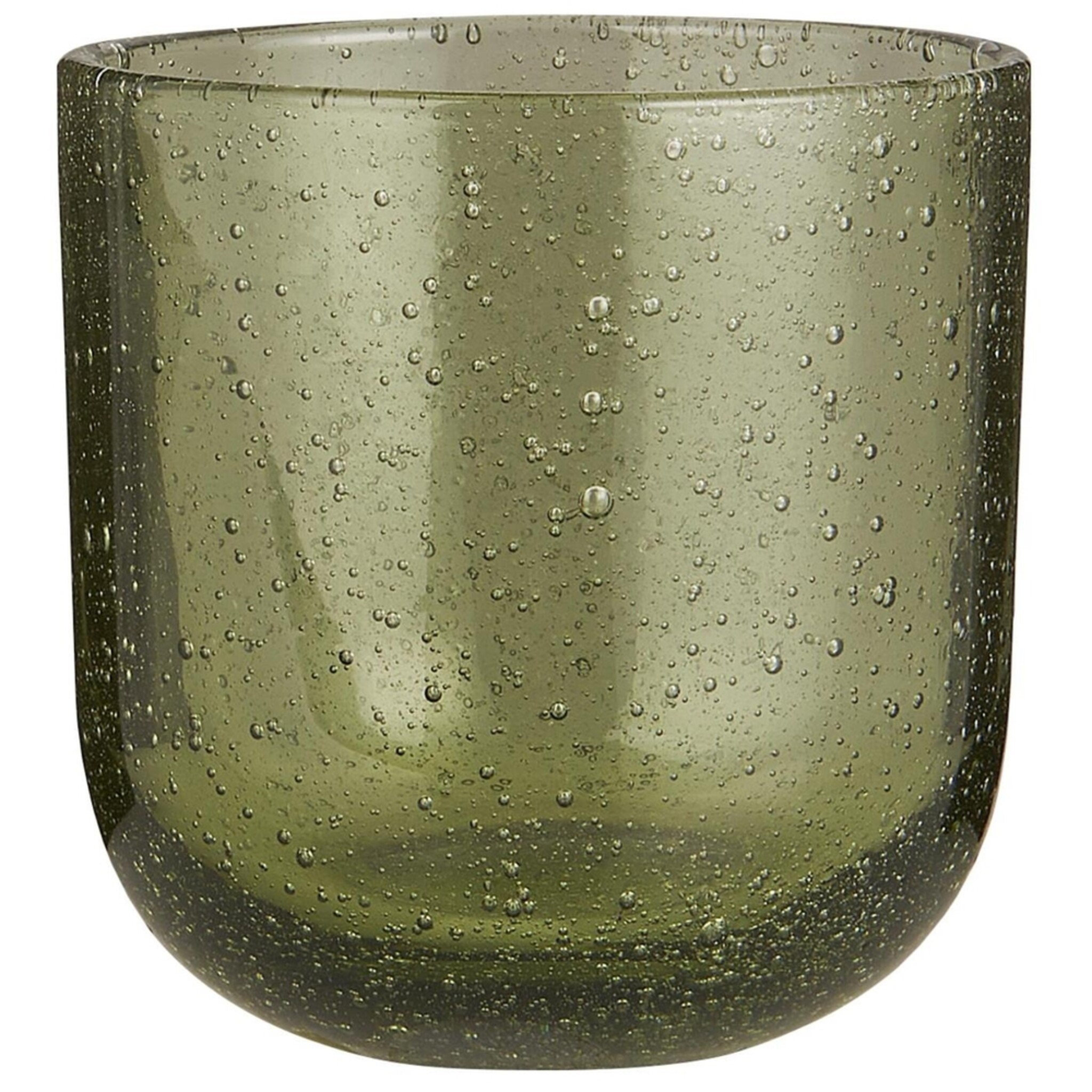 Trinkglas Vercelli grün mit Bläschen, grün 
