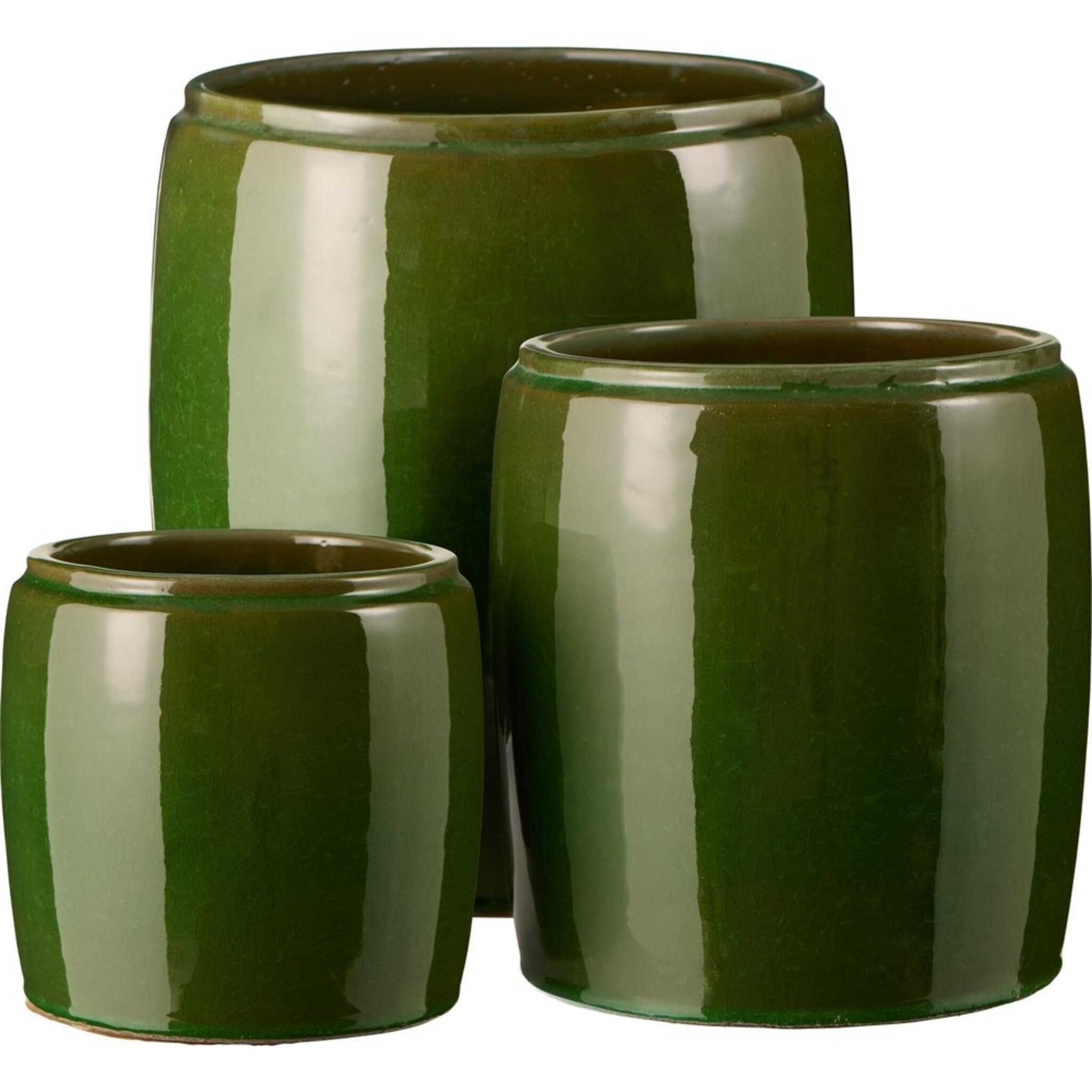 Übertöpfe Saigon im 3er Set, grün 