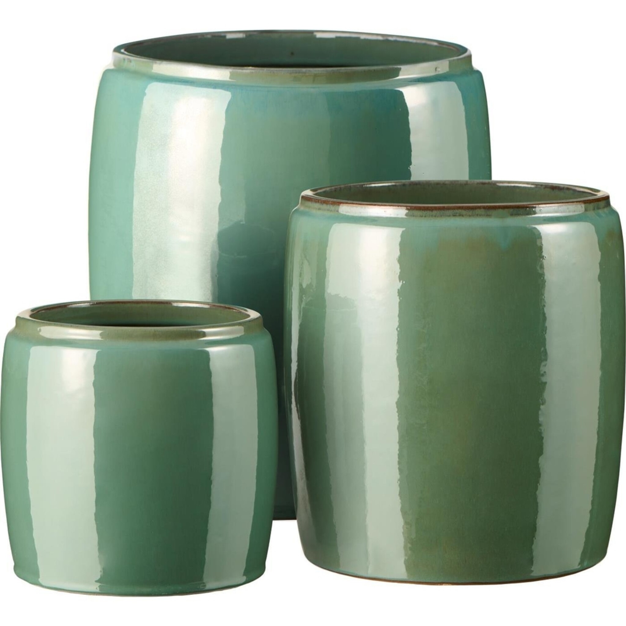 Übertöpfe Saigon im 3er Set, aqua 