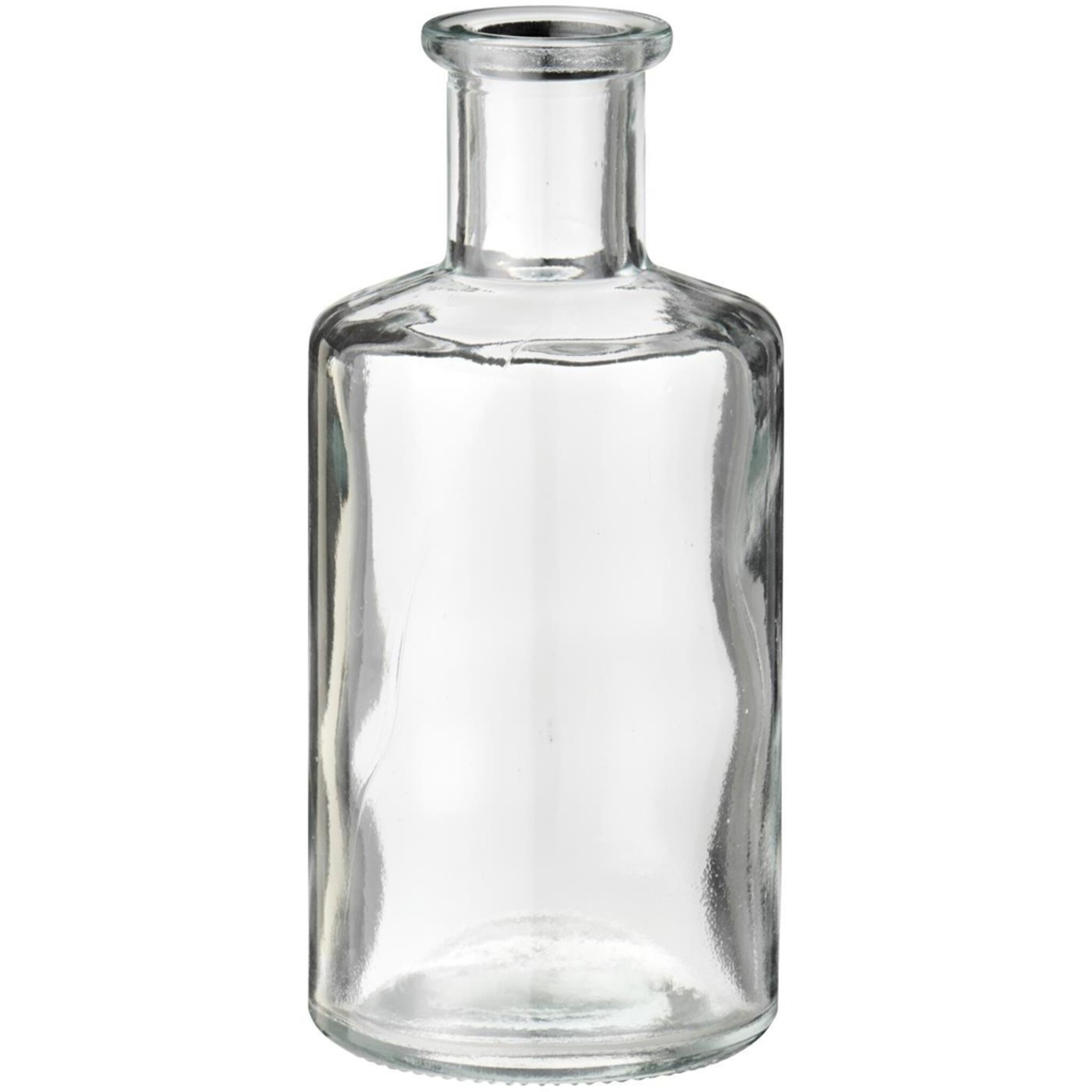 Vase Anna kantig aus Klarglas mit schmalem Hals, klar 13 cm, Ø: 6 cm