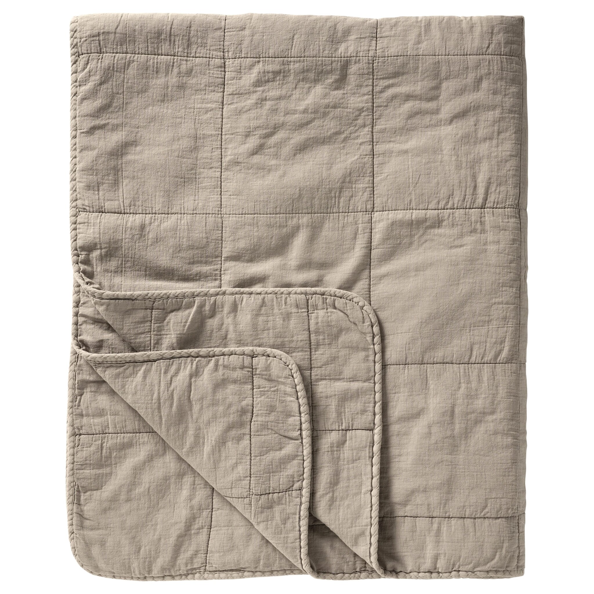 Vintage Bettdecke doppelt, linen 