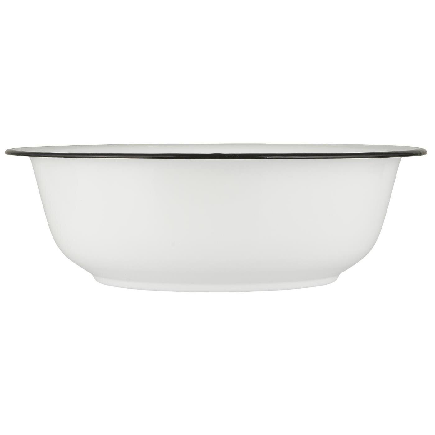 IB Laursen Waschschüssel Emaille, weiss Höhe 11 cm, Ø 34 cm