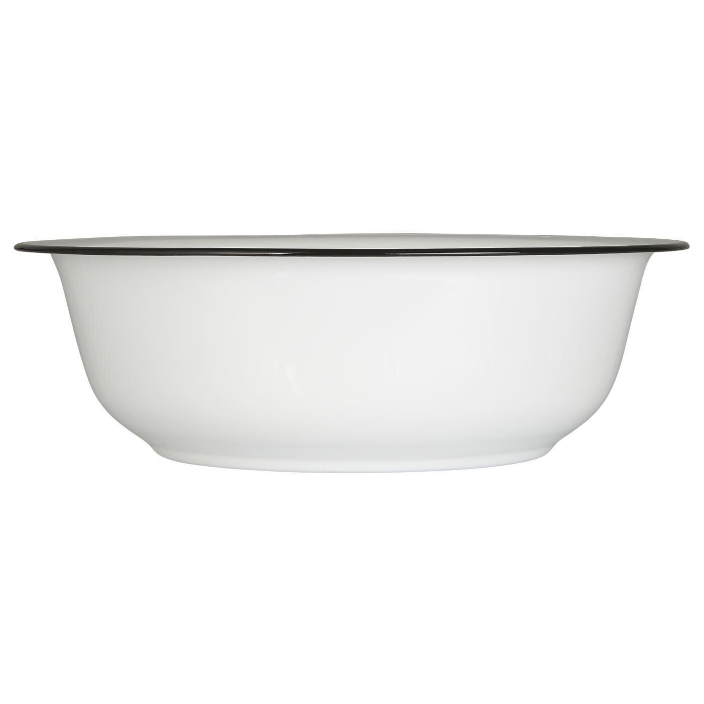 IB Laursen Waschschüssel Emaille, weiss Höhe 11,5 cm, Ø 36 cm