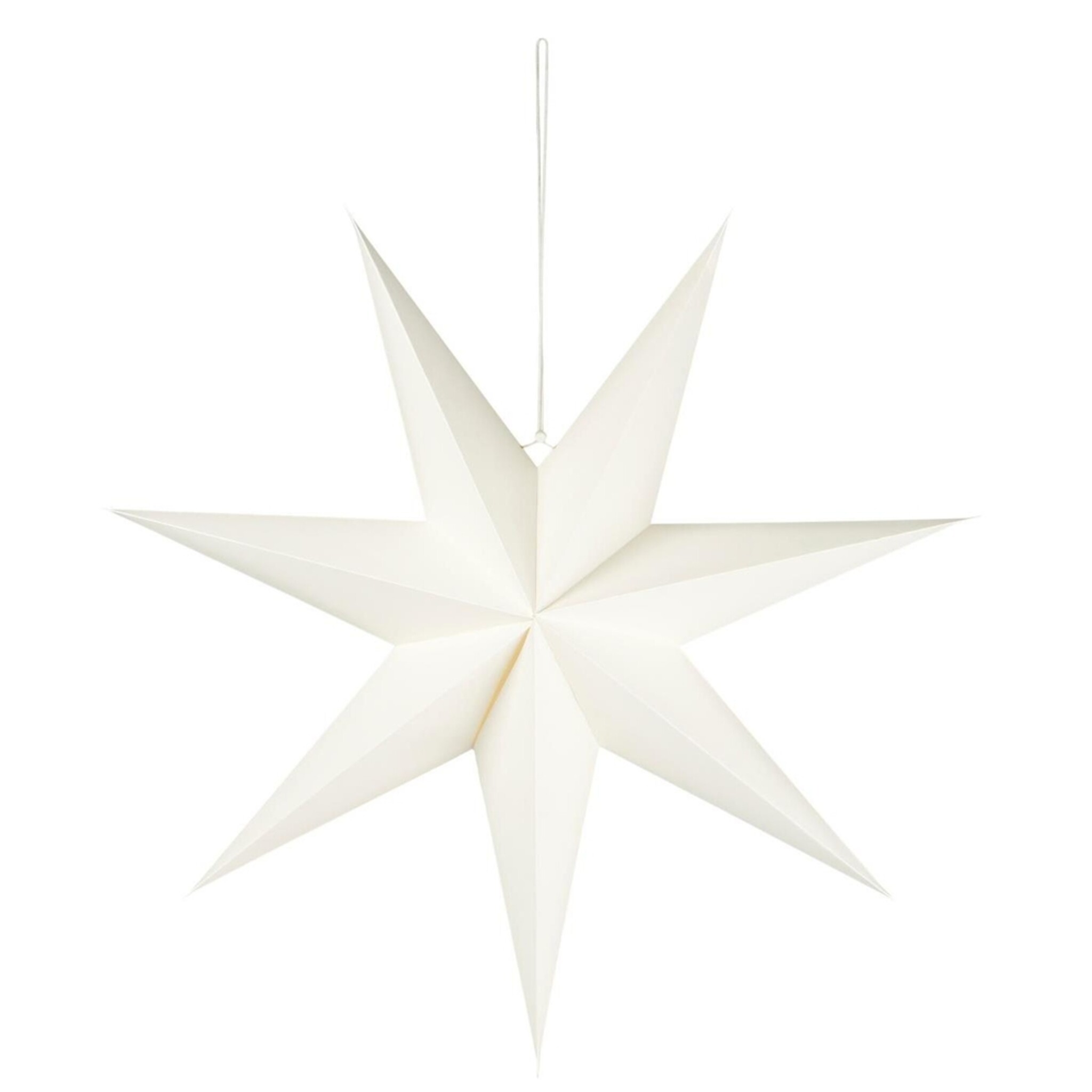 Weihnachtsdeko Stern Stella aus Papier, weiss Ø 60 cm