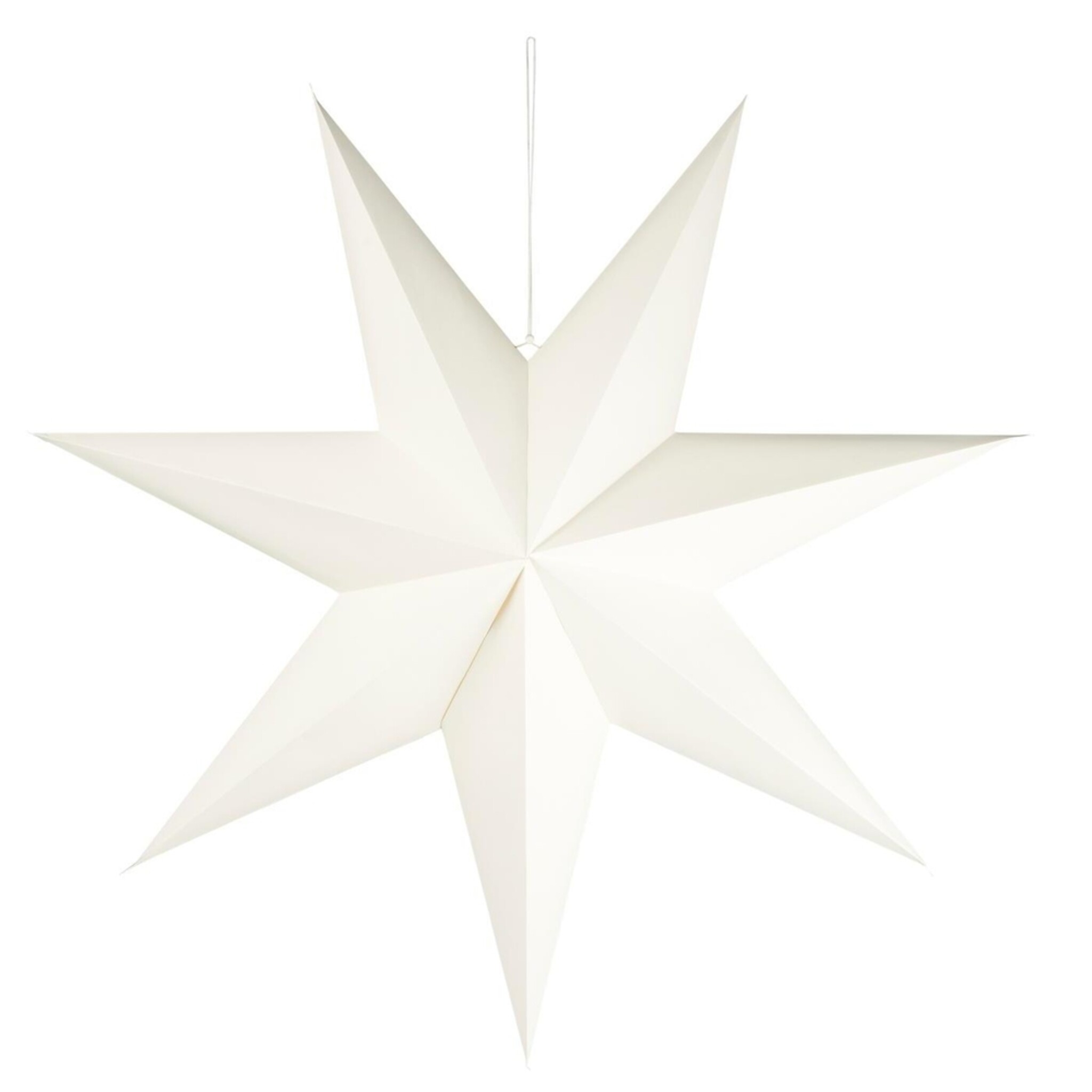 Weihnachtsdeko Stern Stella aus Papier, weiss Ø 90 cm